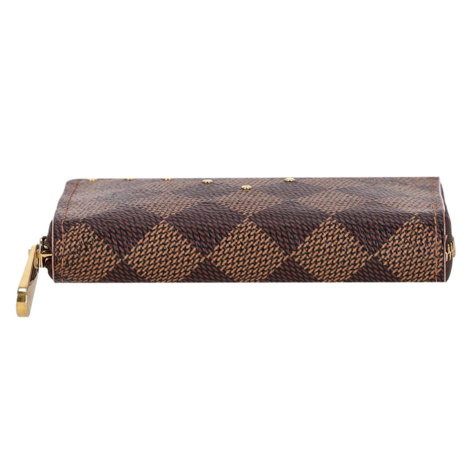 Louis Vuitton Ltd Edition Damier Ebene Studded Zippy Coin Purse - Image 4