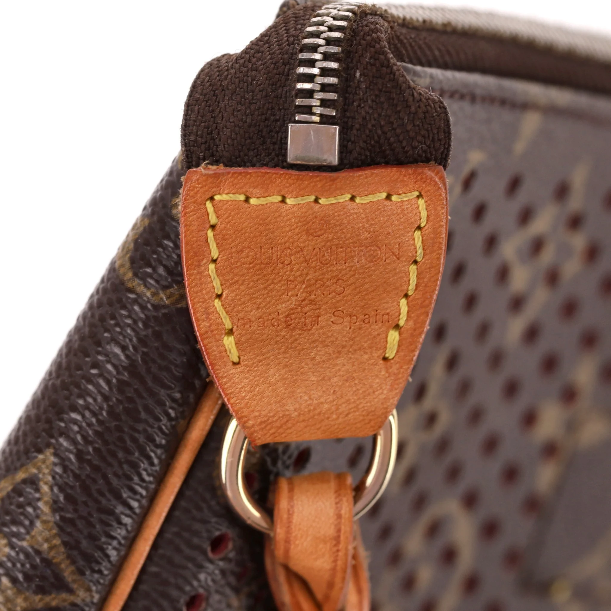 Louis Vuitton Ltd Edition Monogram Perforated Coated Canvas Pochette Bag - Image 10