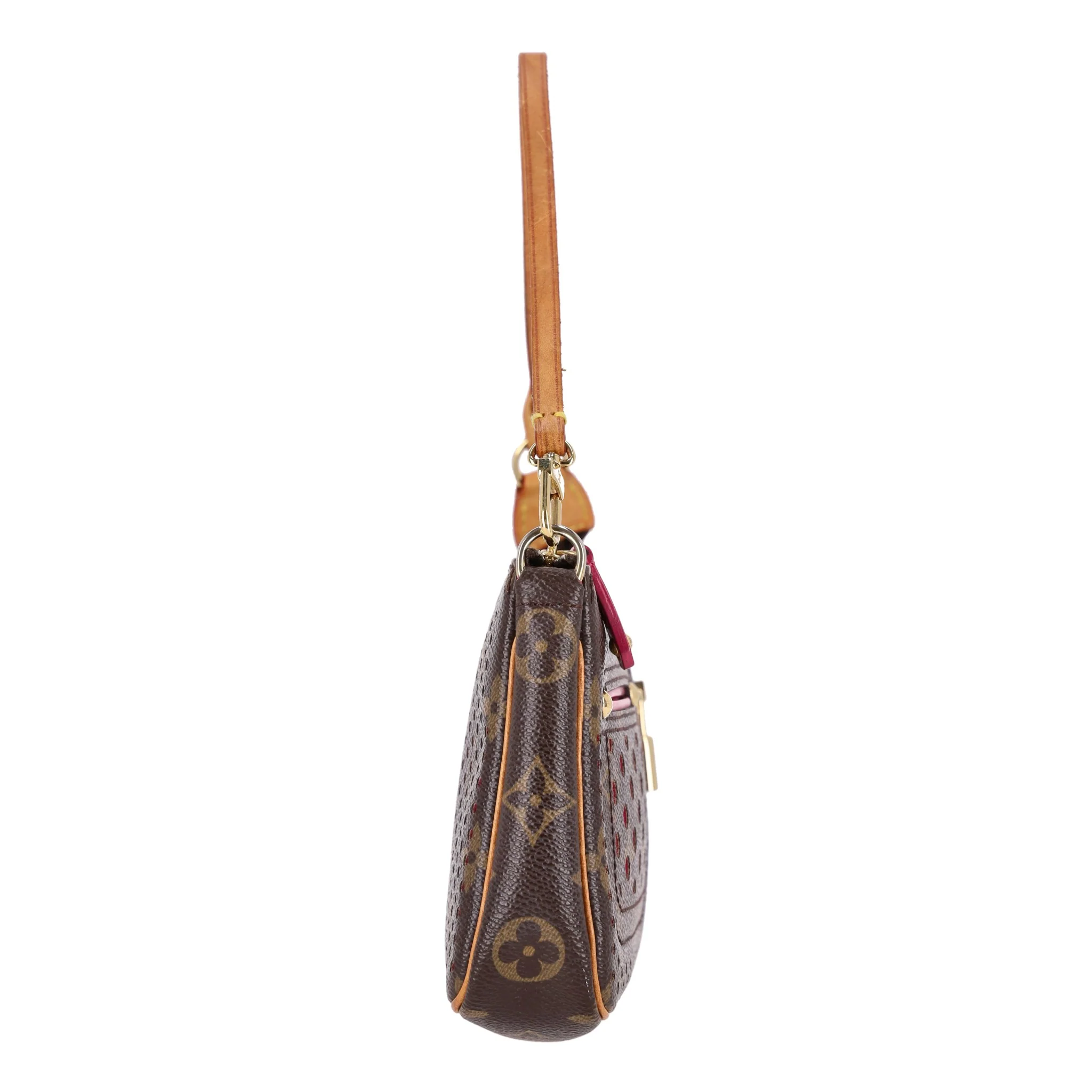 Louis Vuitton Ltd Edition Monogram Perforated Coated Canvas Pochette Bag - Image 3