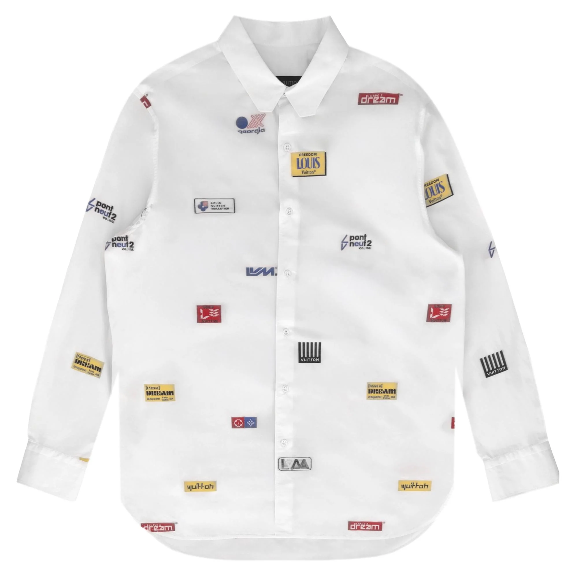 Louis Vuitton Patches DNA Shirt By Virgil Abloh. Size L