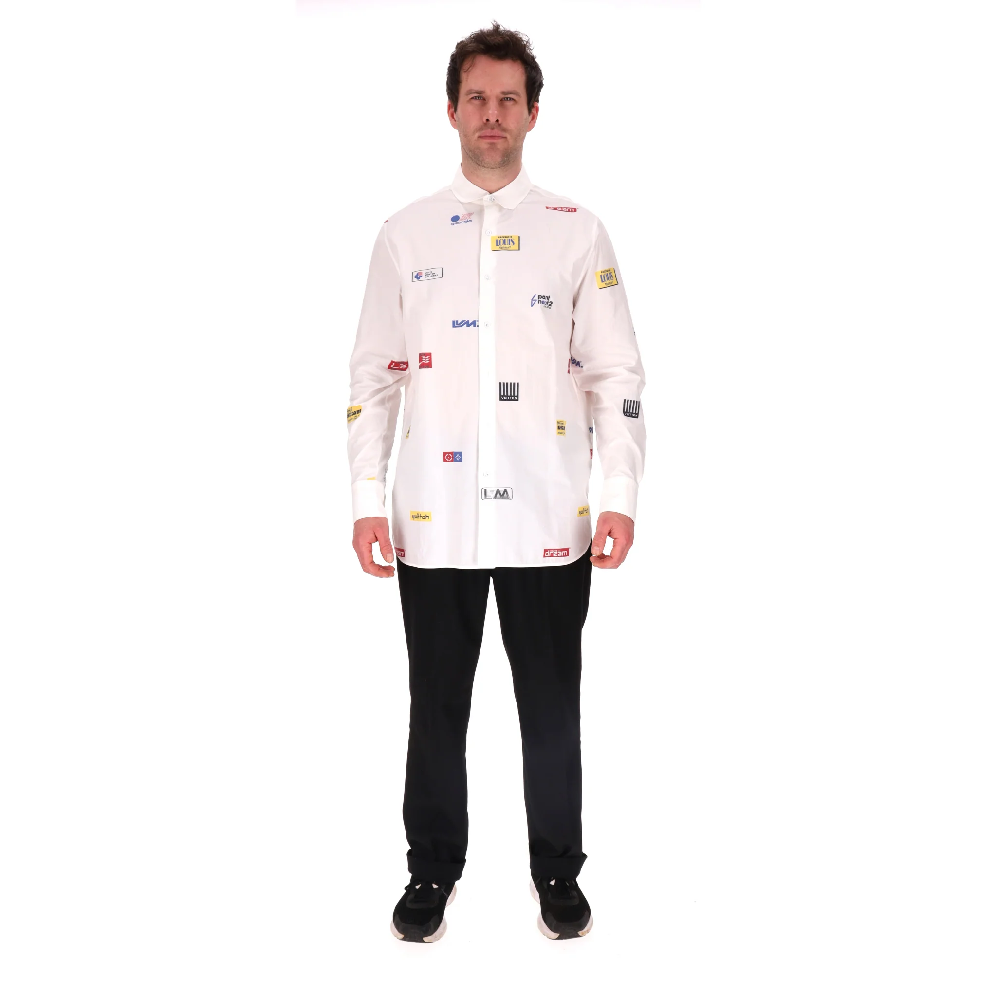 Louis Vuitton Patches DNA Shirt By Virgil Abloh. Size L - Image 2