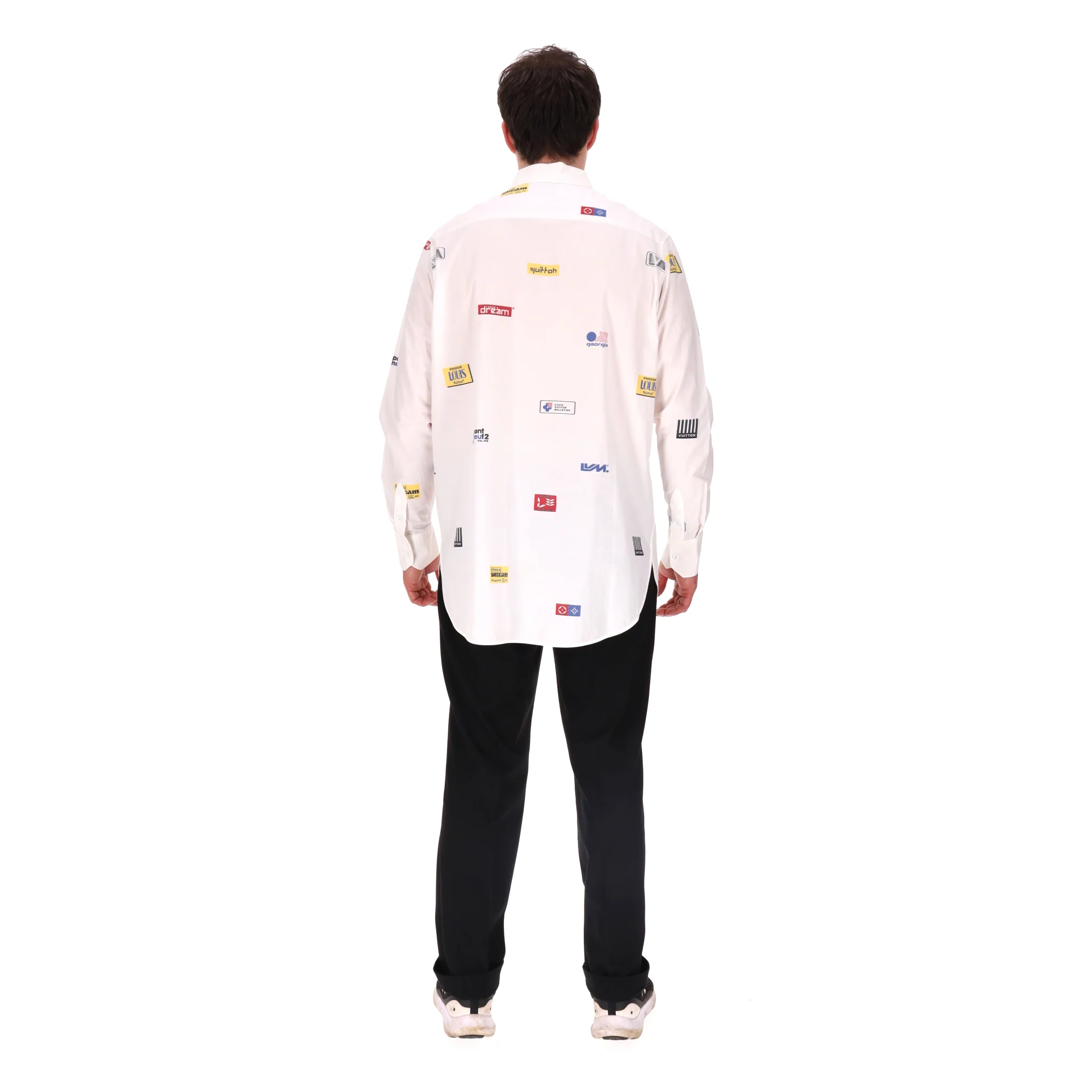 Louis Vuitton Patches DNA Shirt By Virgil Abloh. Size L - Image 4