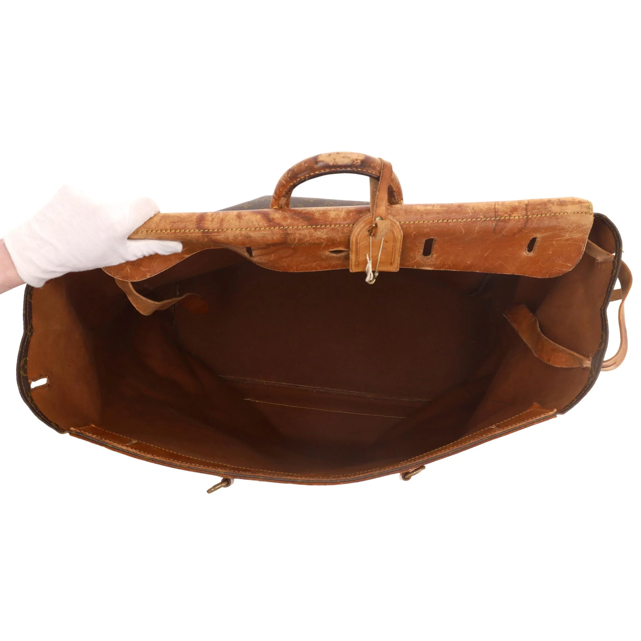 Louis Vuitton Vintage Monogram Canvas Steamer Travel Bag - Image 5