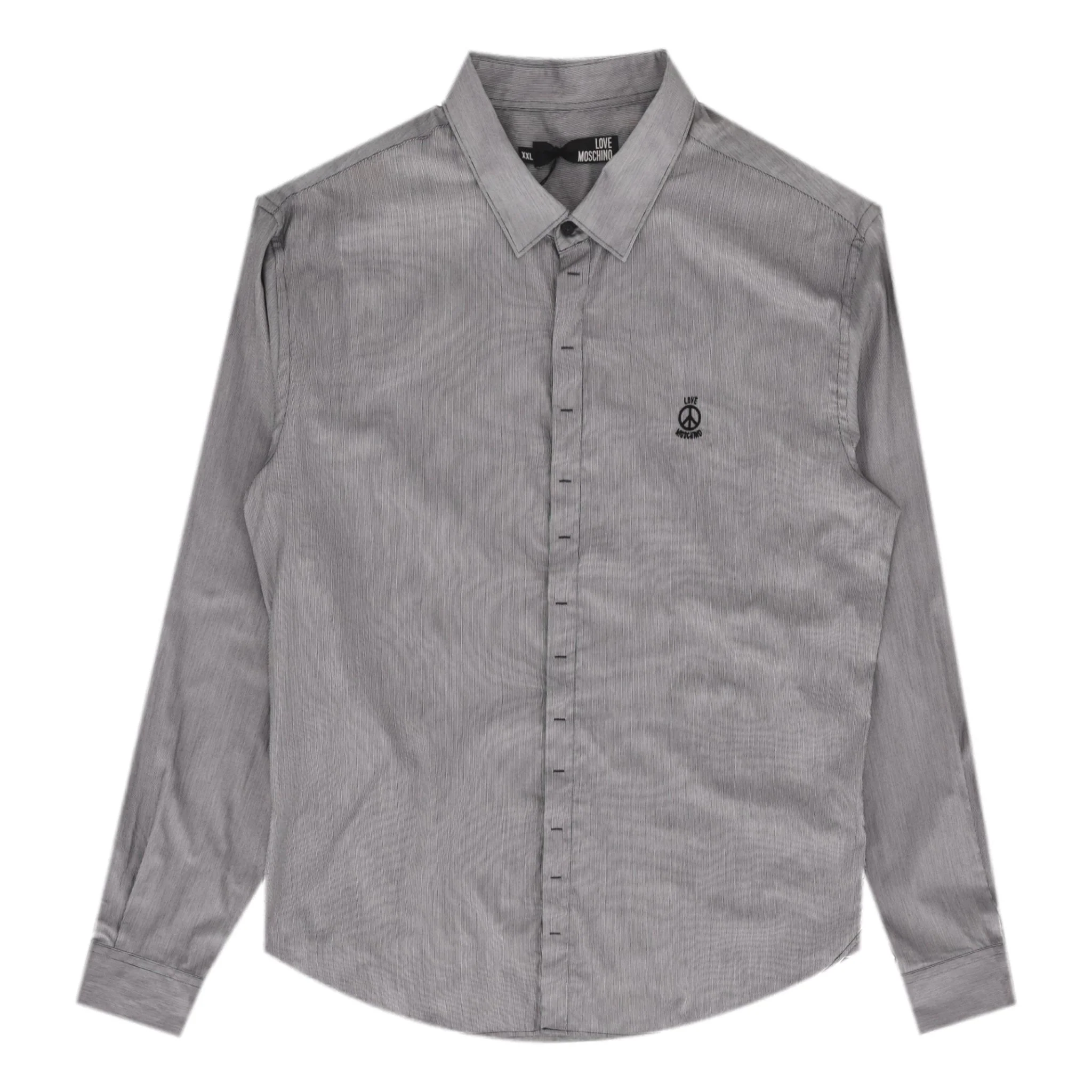 Love Moschino Logo Detail Cotton Shirt. Size XXL