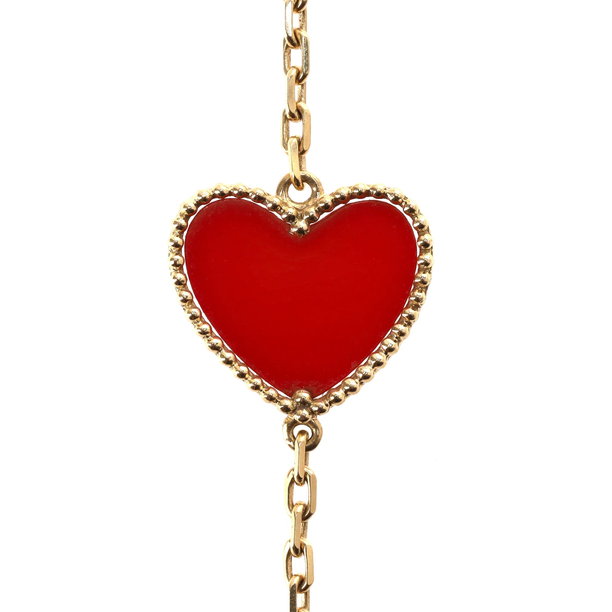 Custom Made - 12 Motif Long Necklace in 18K Yellow Gold - Image 3