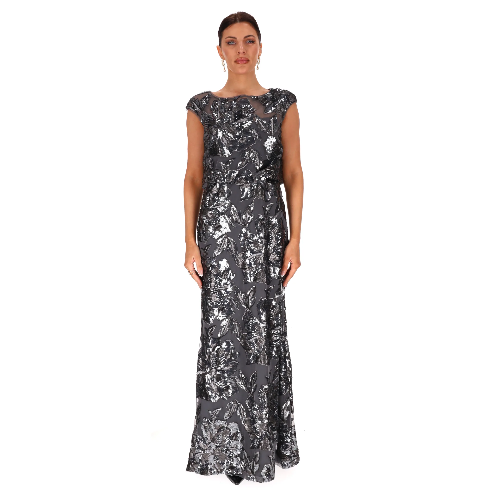 Luisa Spagnoli 'Fashion Show' Sequin-Embellished Evening Dress/Gown. Size M - Image 2