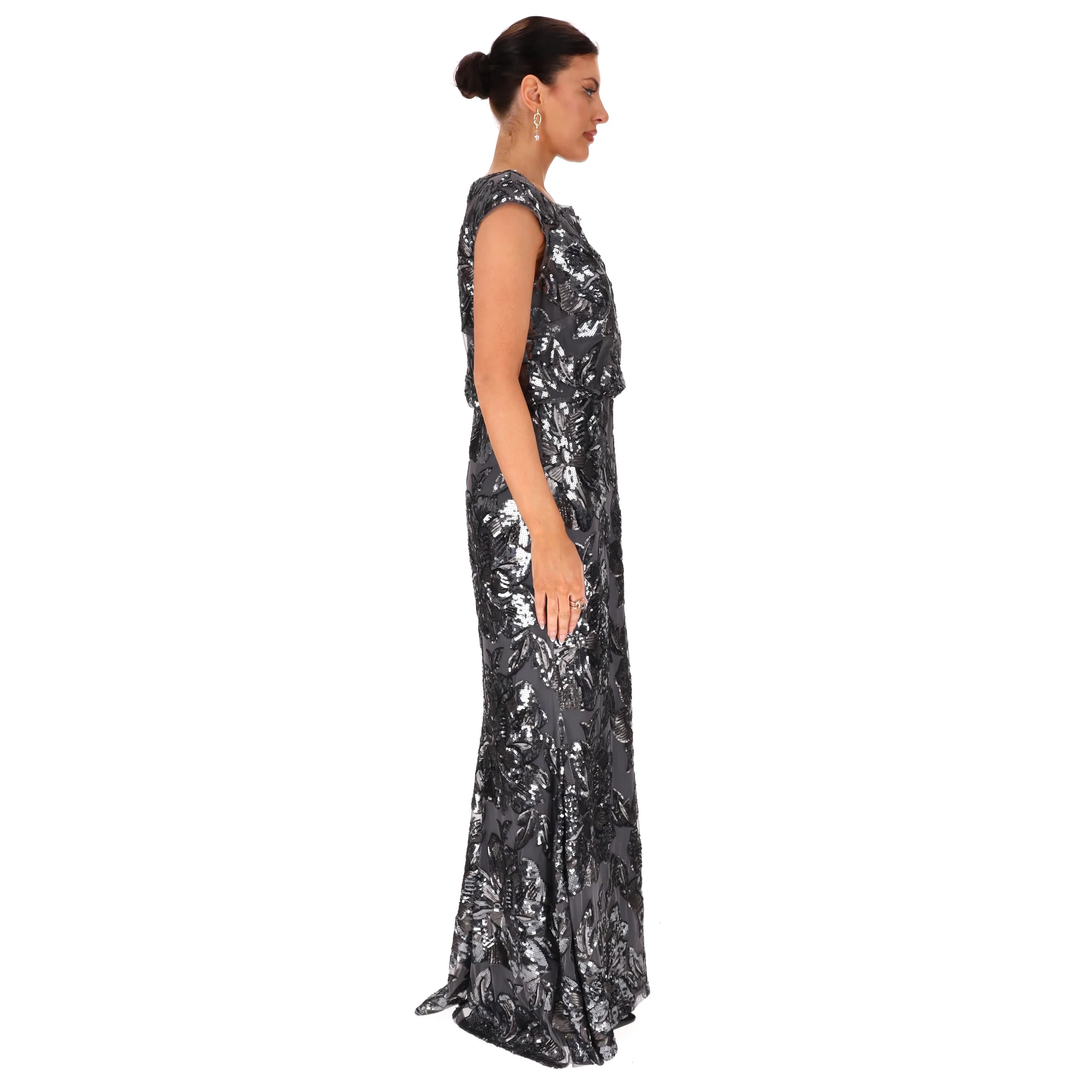 Luisa Spagnoli 'Fashion Show' Sequin-Embellished Evening Dress/Gown. Size M - Image 3