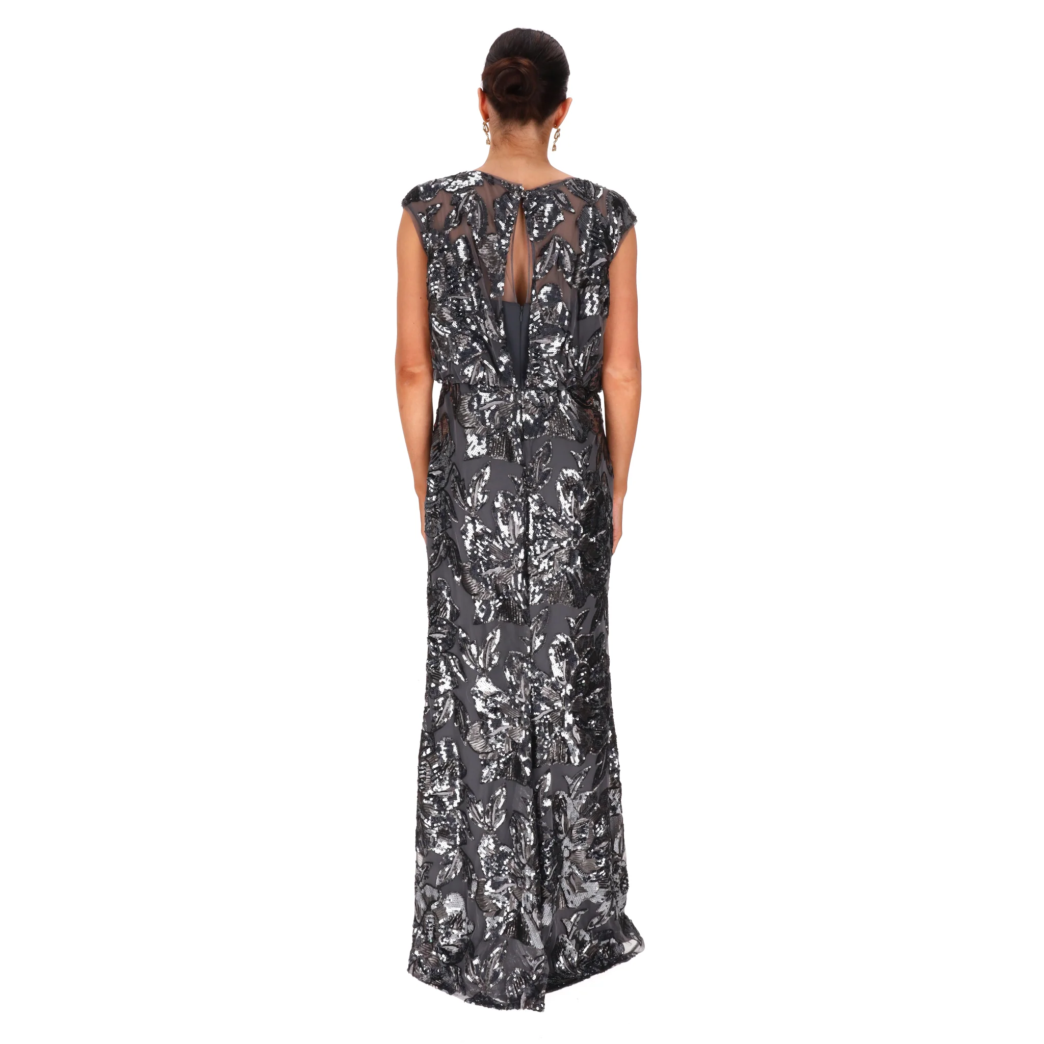 Luisa Spagnoli 'Fashion Show' Sequin-Embellished Evening Dress/Gown. Size M - Image 4