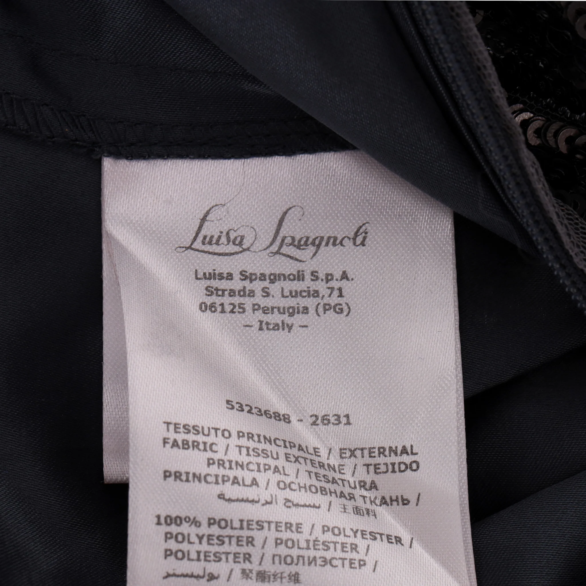 Luisa Spagnoli 'Fashion Show' Sequin-Embellished Evening Dress/Gown. Size M - Image 8