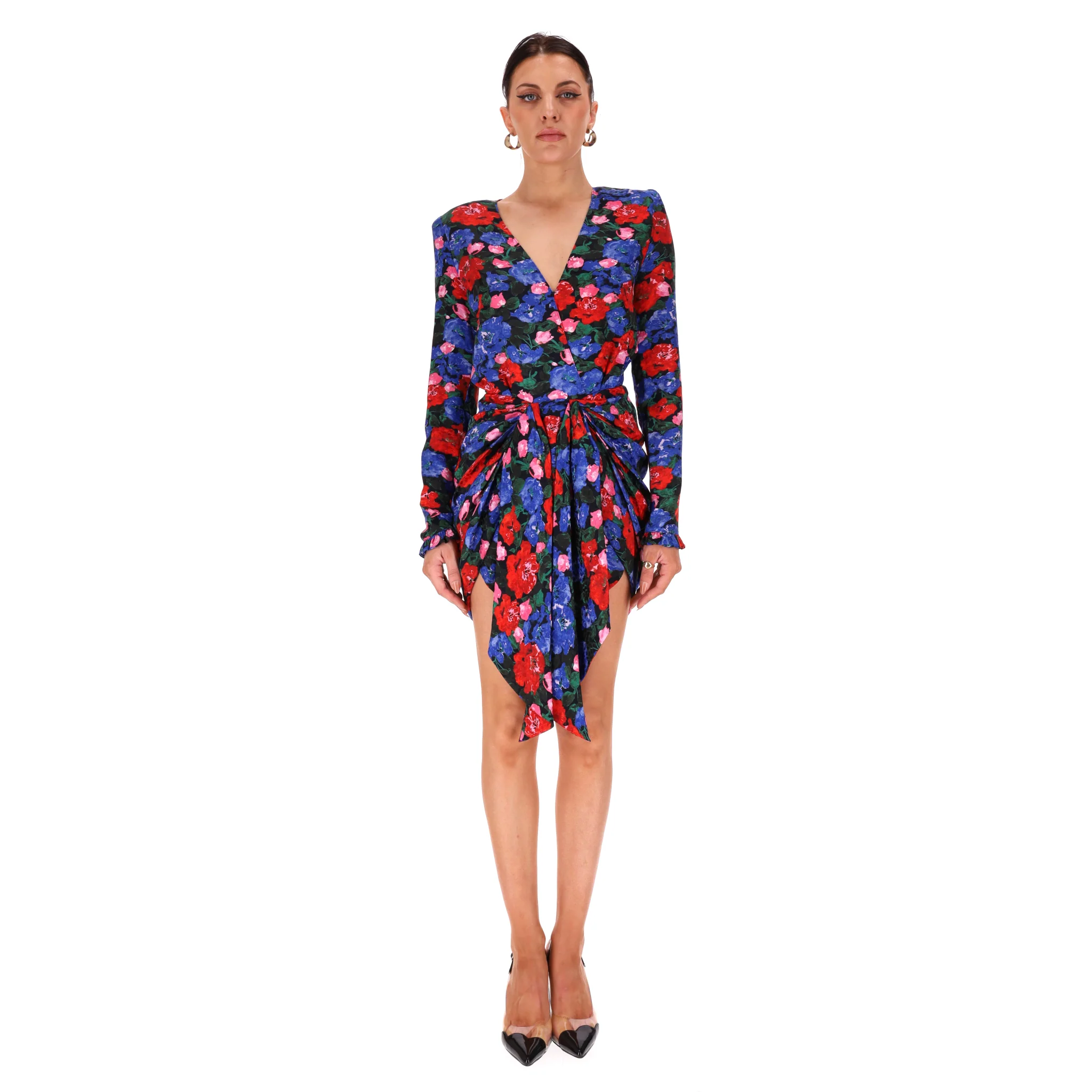 Magda Butrym Floral Silk Dress. Size 34FR - Image 2