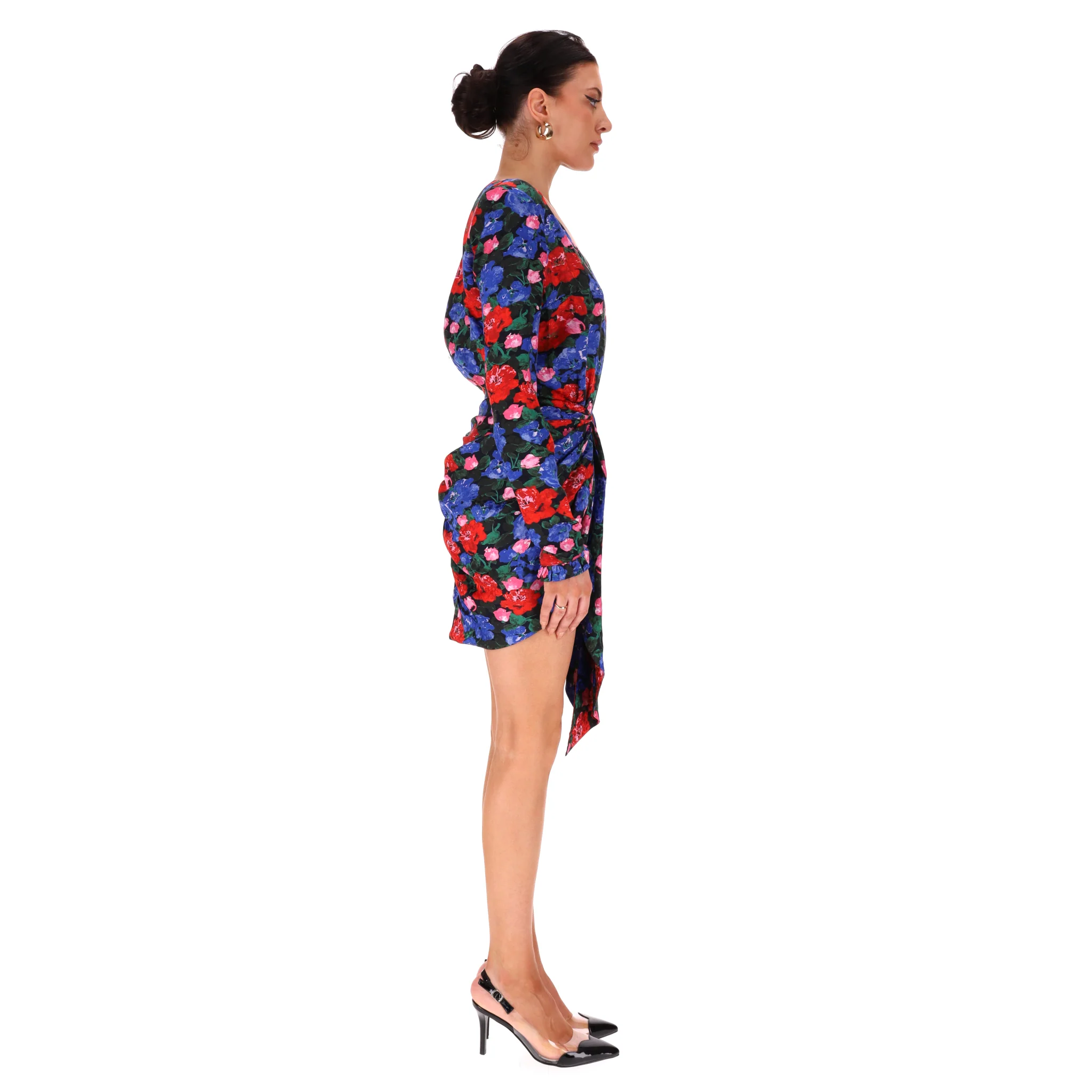 Magda Butrym Floral Silk Dress. Size 34FR - Image 3