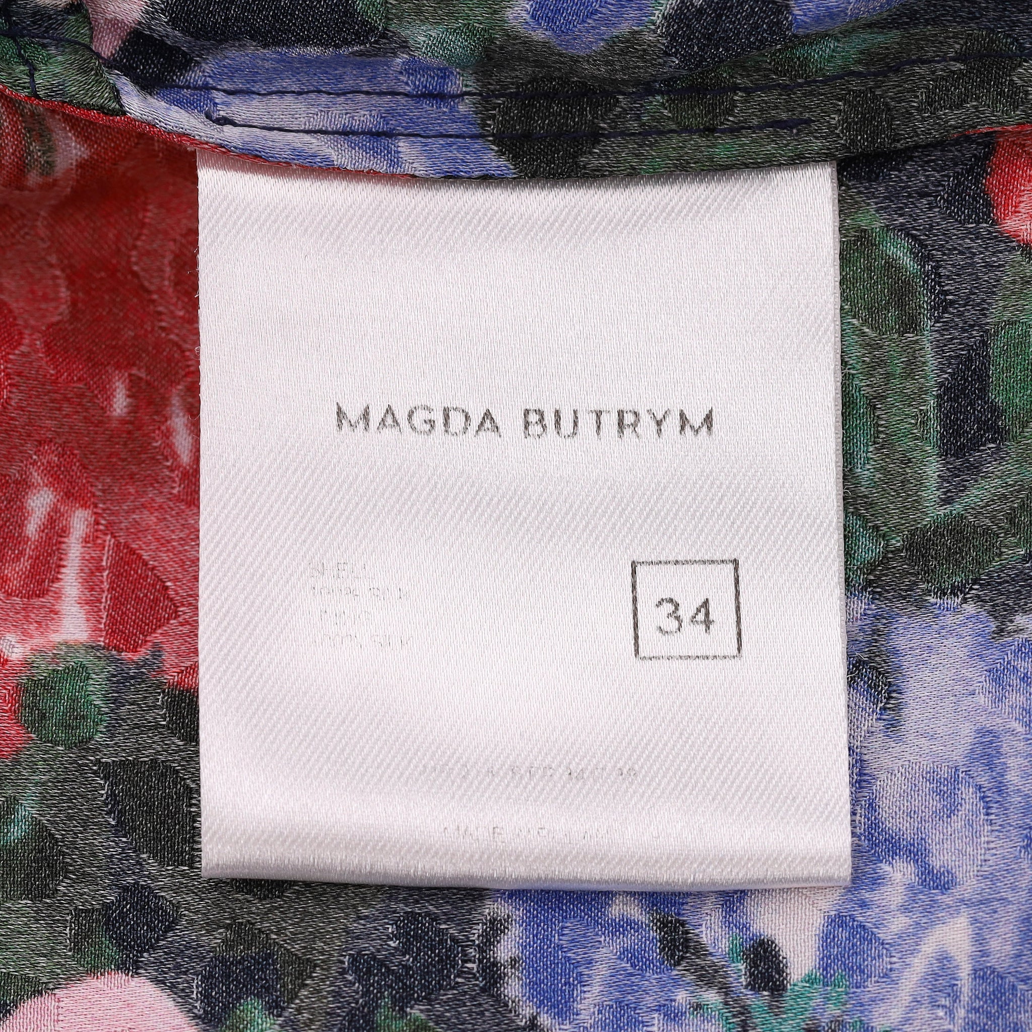 Magda Butrym Floral Silk Dress. Size 34FR - Image 7