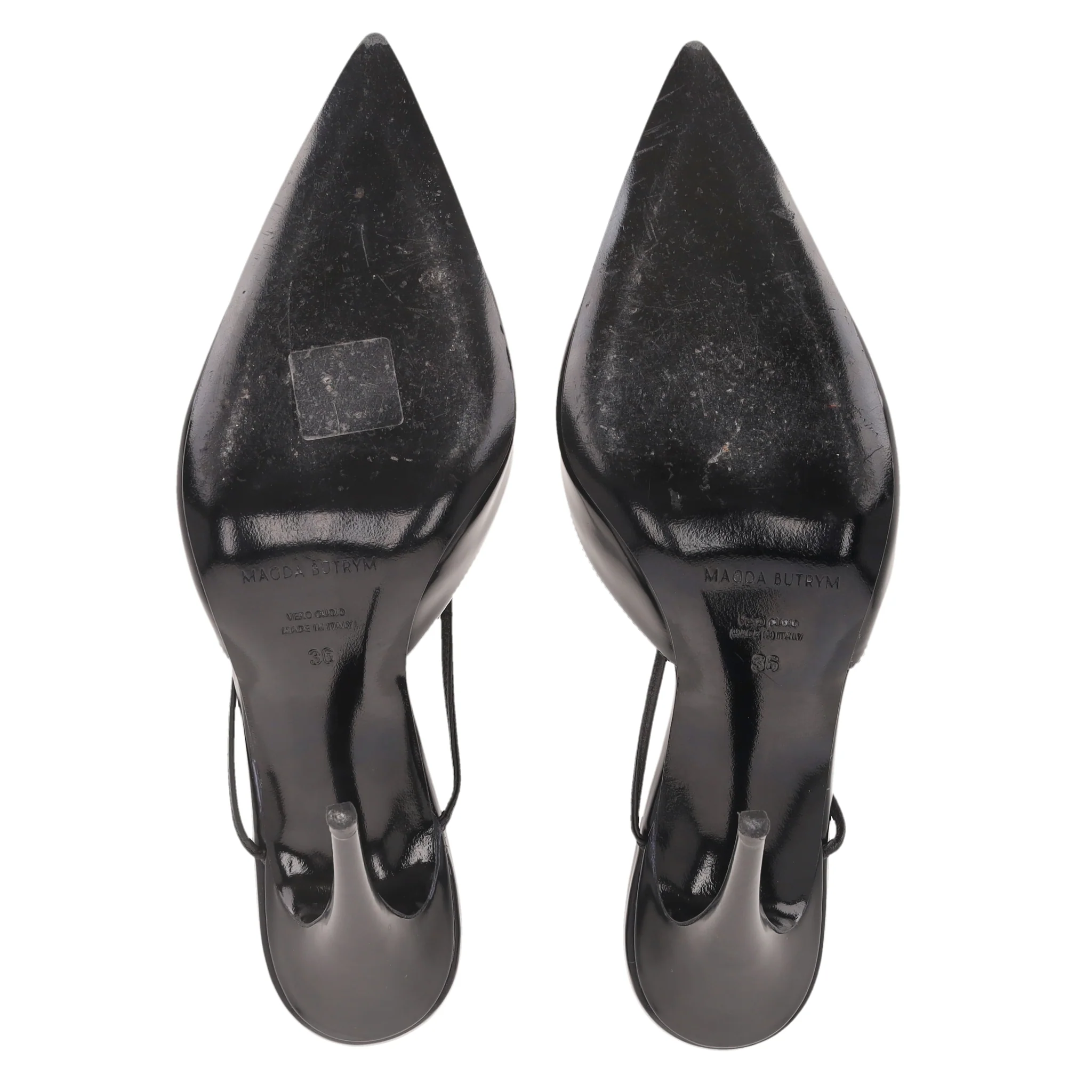 Magda Butrym Leather Ankle-Tie Stiletto Heels.Size 36 - Image 5