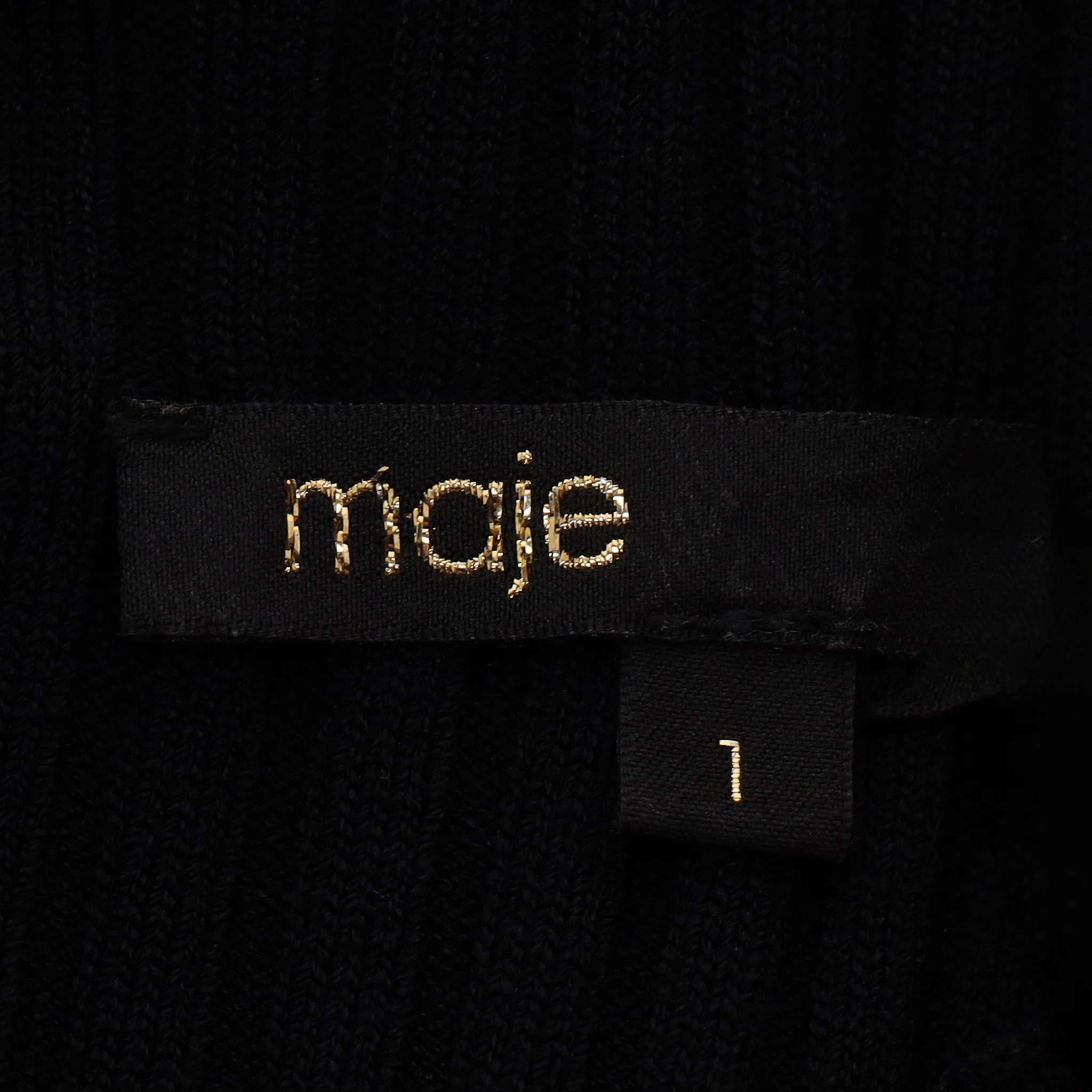 Maje Knitted Cold-Shoulder Top. Size 1 - Image 5