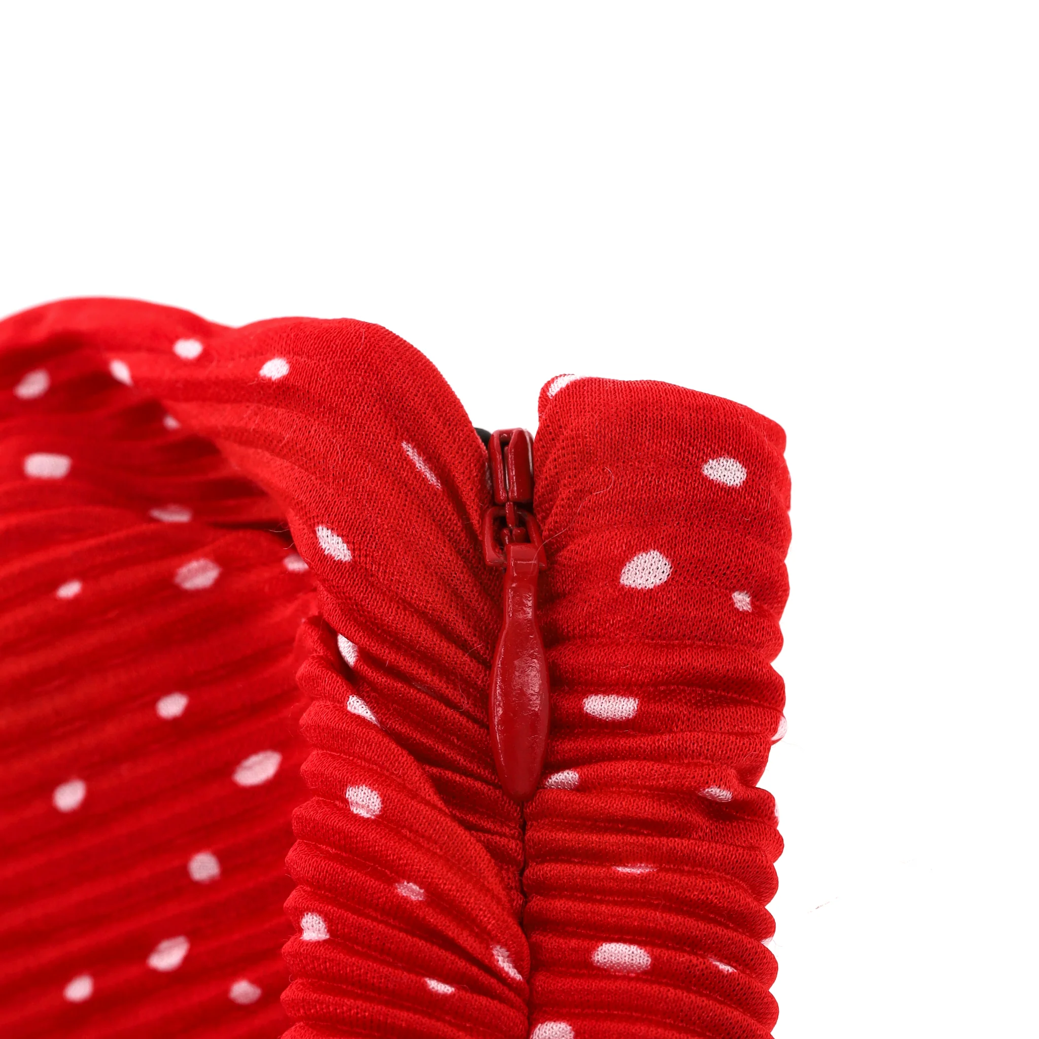 Maje Strapless Ruched Polka-Dot Mini Dress. Size 34FR - Image 5
