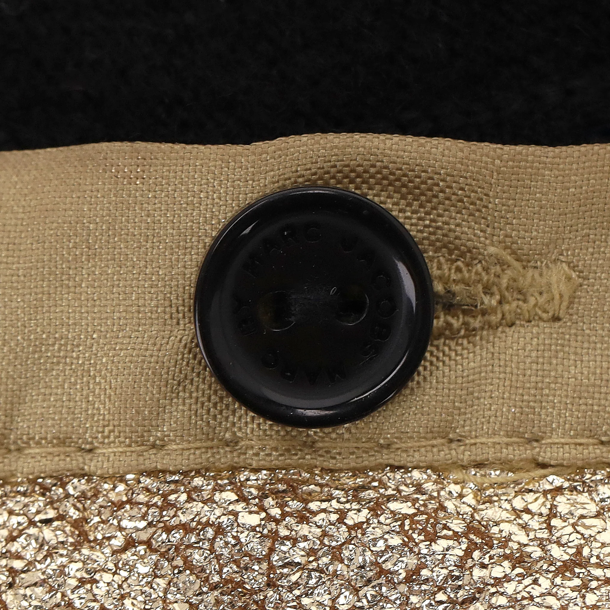 Marc By Marc Jacobs Wool Blend Dress With Leather Jewel-Embellished Collar. Size S - Image 5