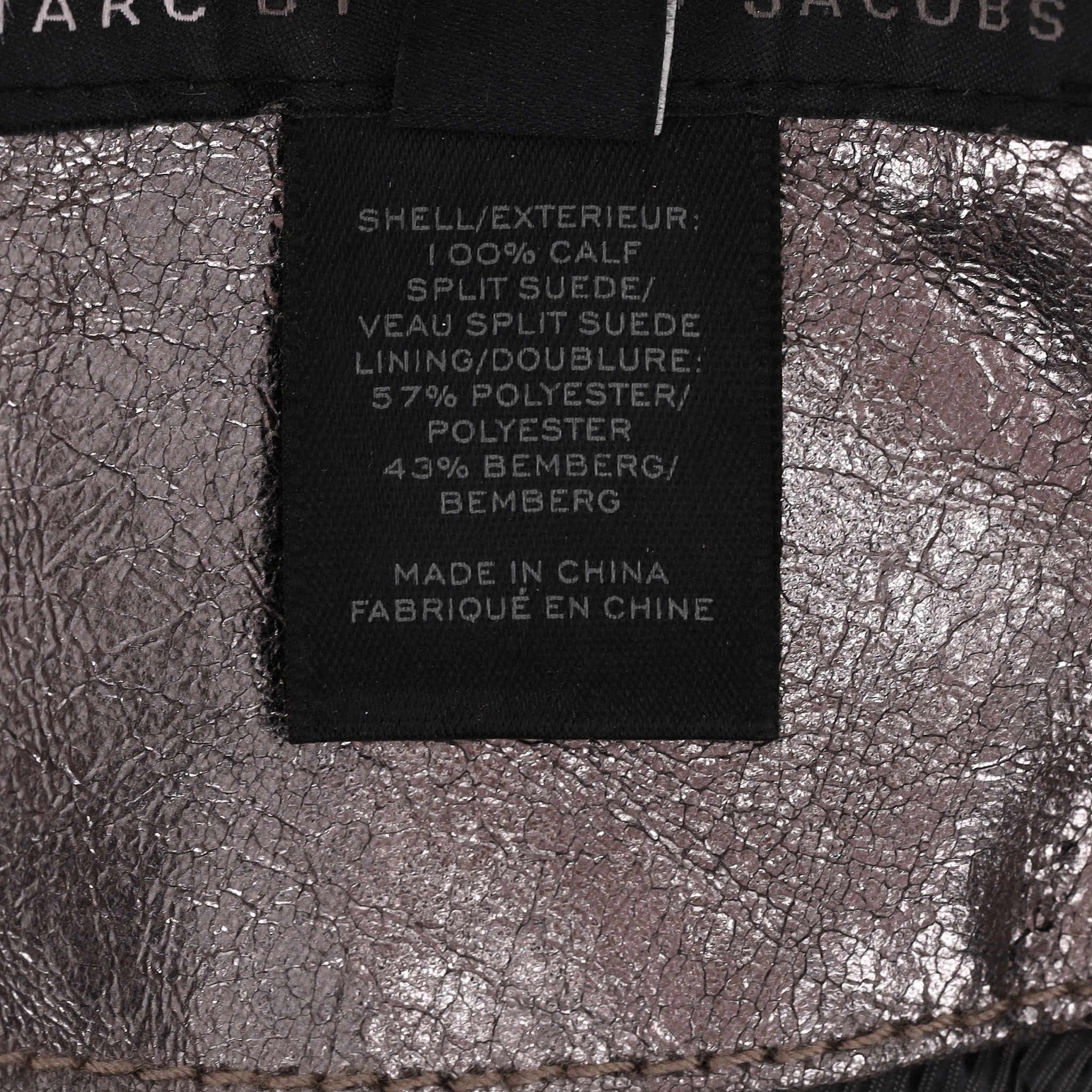 Marc By Marc Jacobs Metallic Leather Biker Jacket. Size S - Image 7