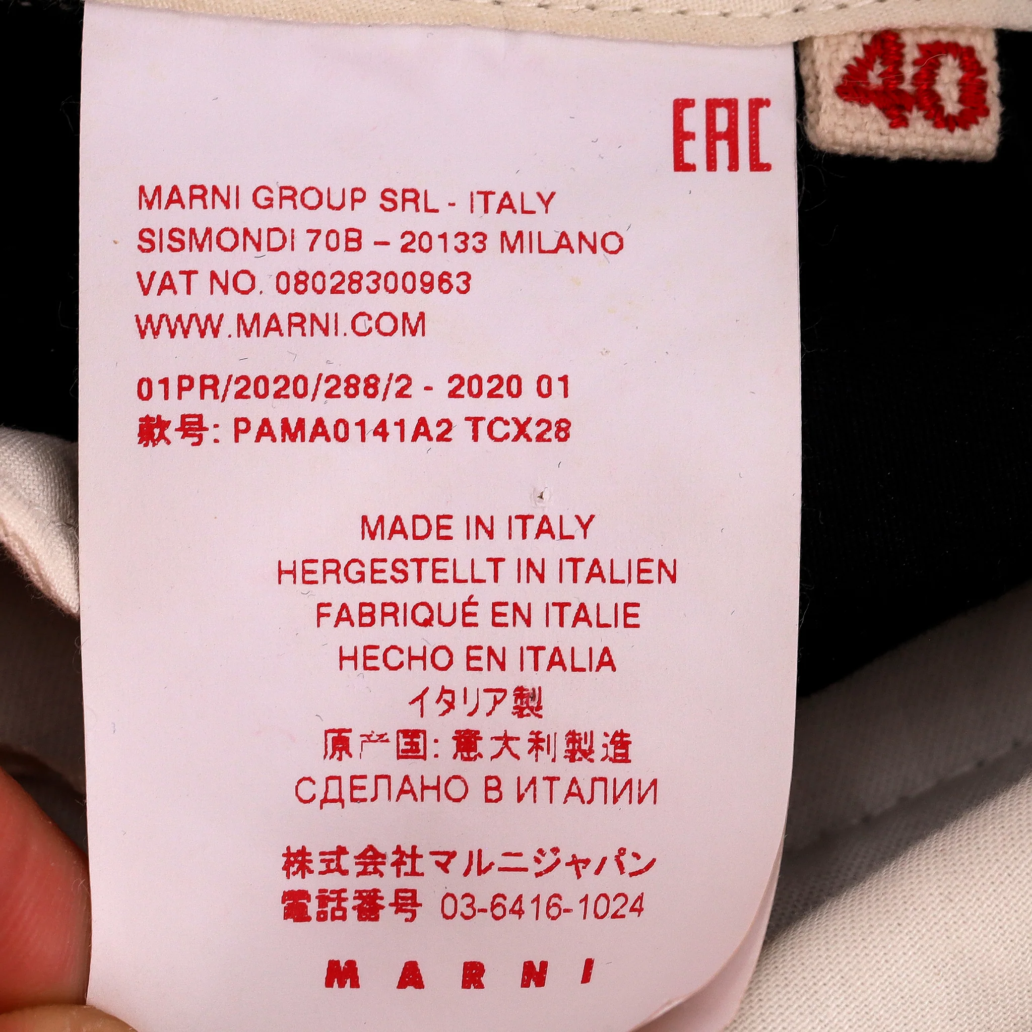 Marni Contrast-Stitching Cropped Flared Trousers. Size 40IT - Image 9
