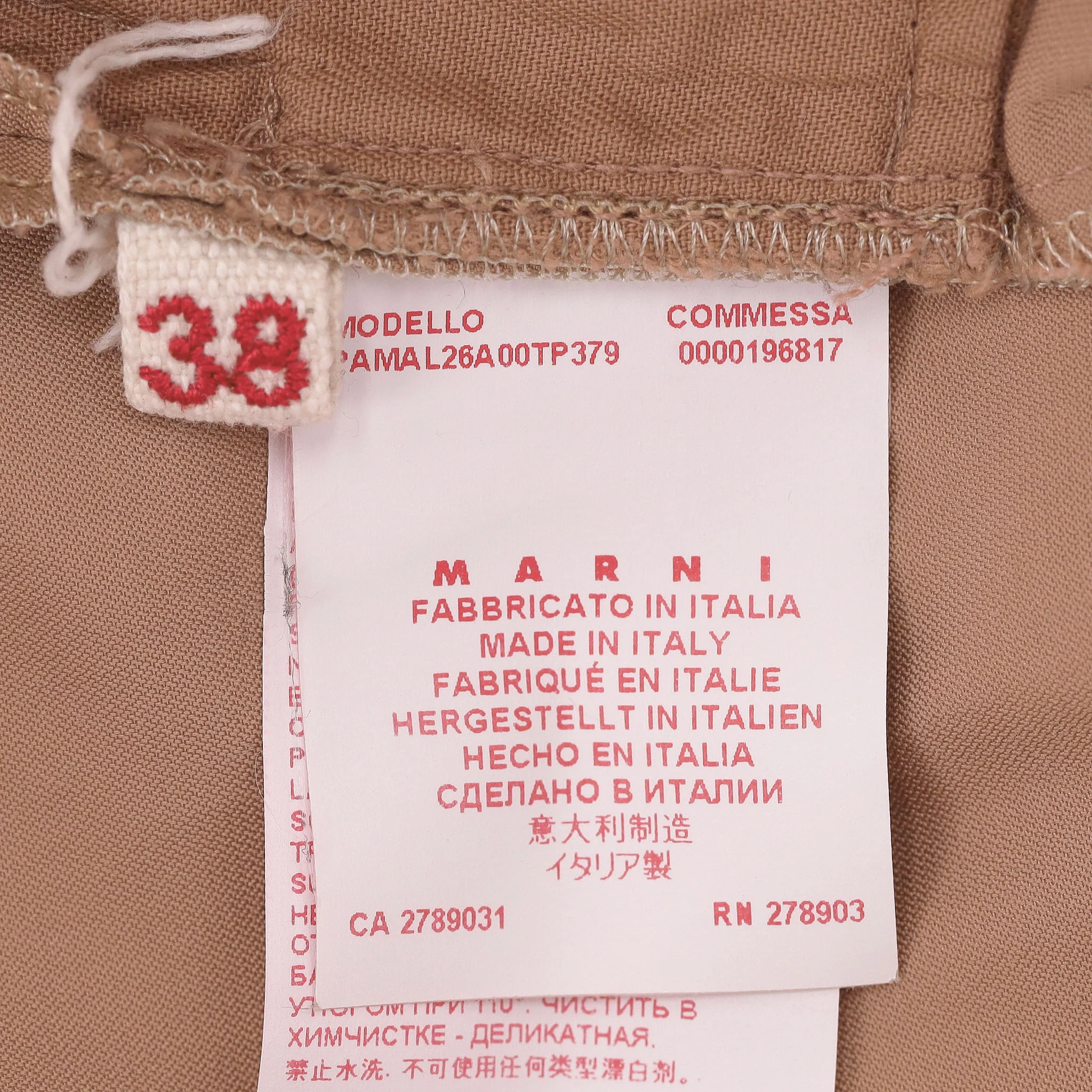 Marni Cropped Slim Trousers. Size 38IT - Image 7