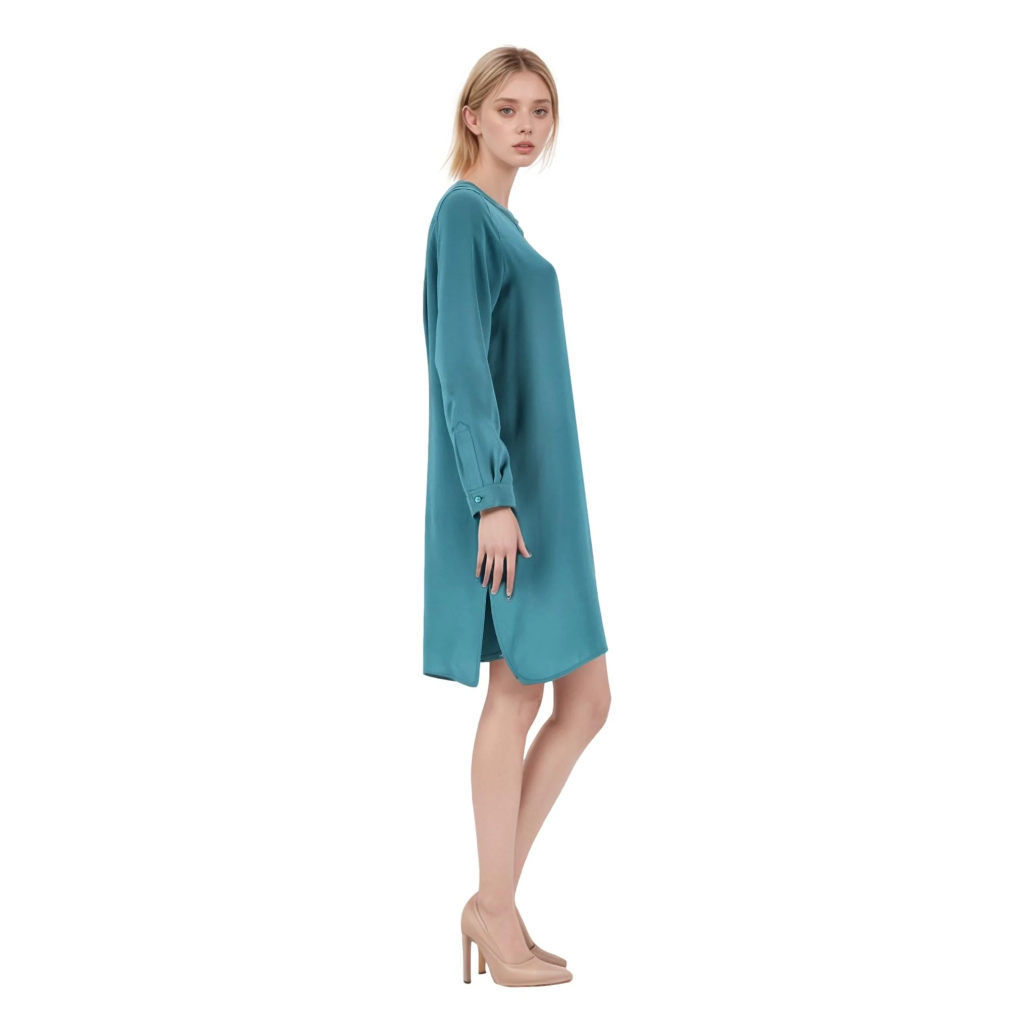 Max Mara Silk Dress. Size 38FR - Image 3