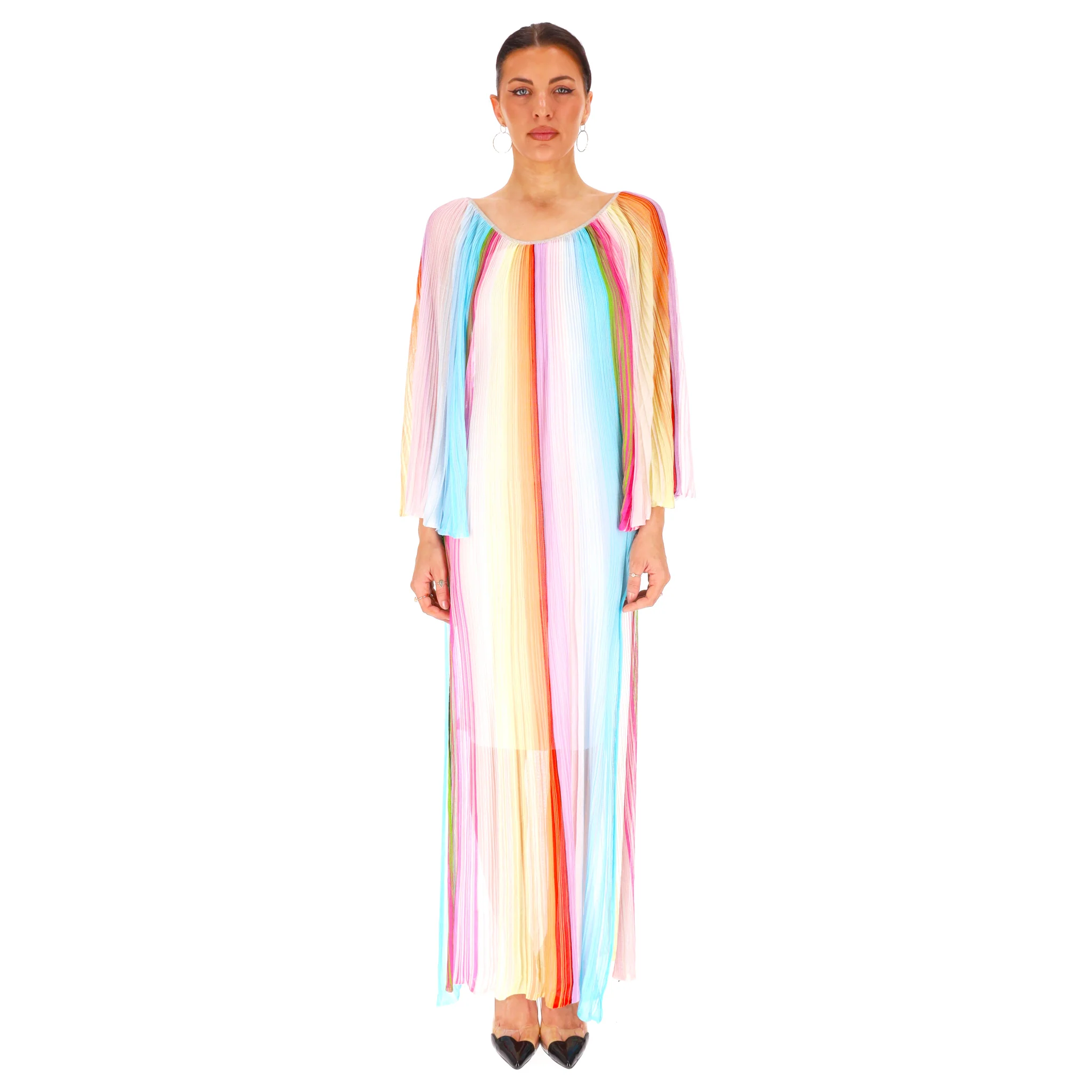 Missoni Crochet-Knit Striped Beach Dress/Cover Up. Size S - Image 2