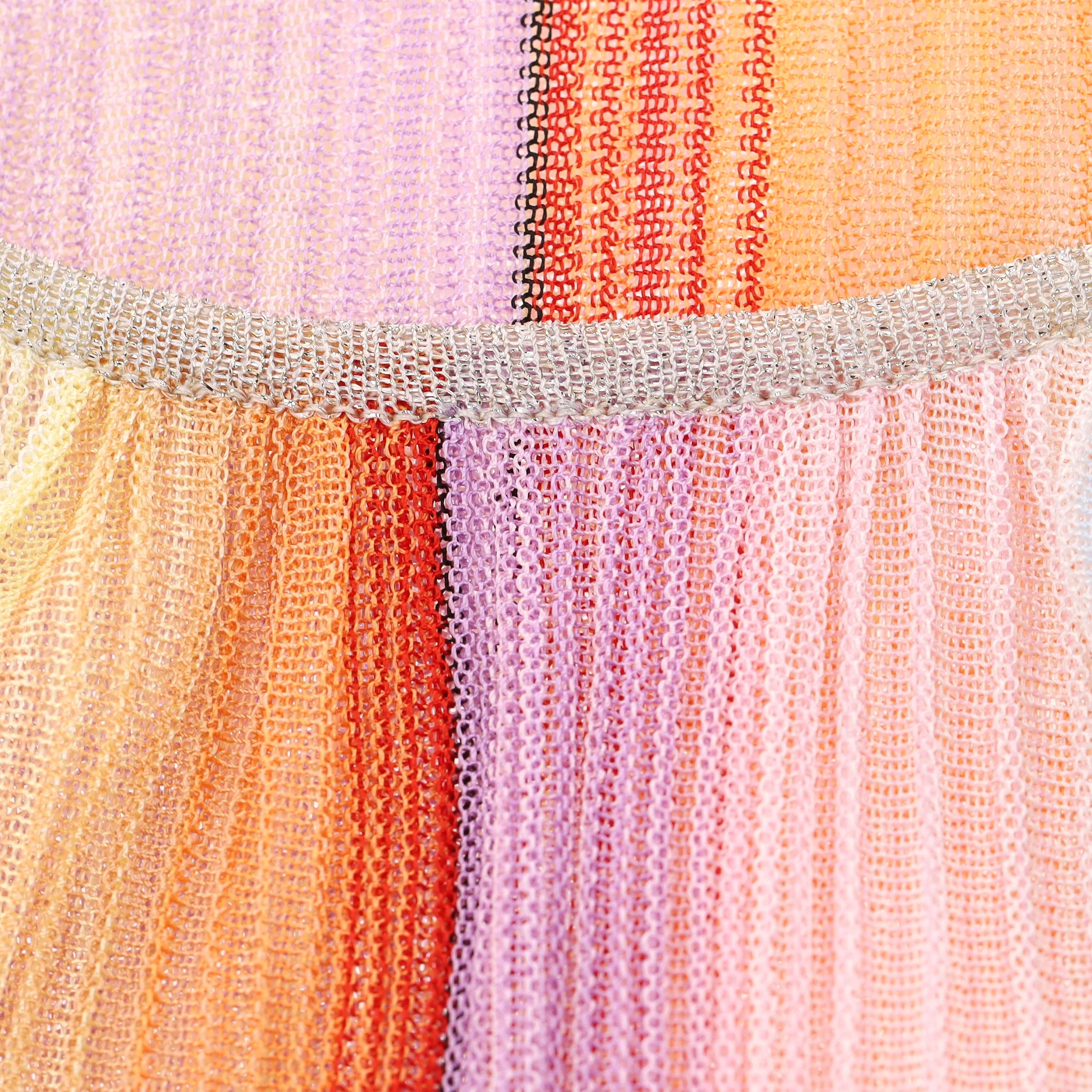 Missoni Crochet-Knit Striped Beach Dress/Cover Up. Size S - Image 5