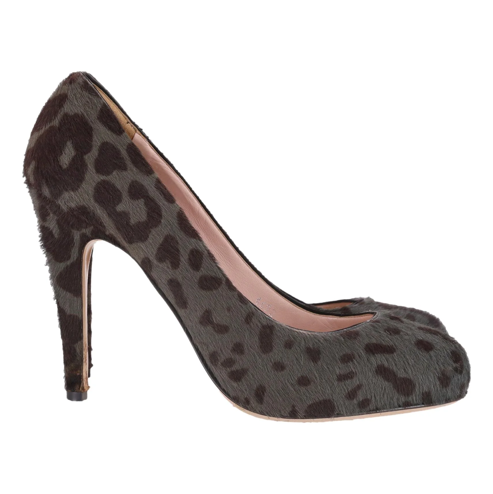 Miu Miu Leopard Print Pony Hair Pumps. Size 41 - Image 3