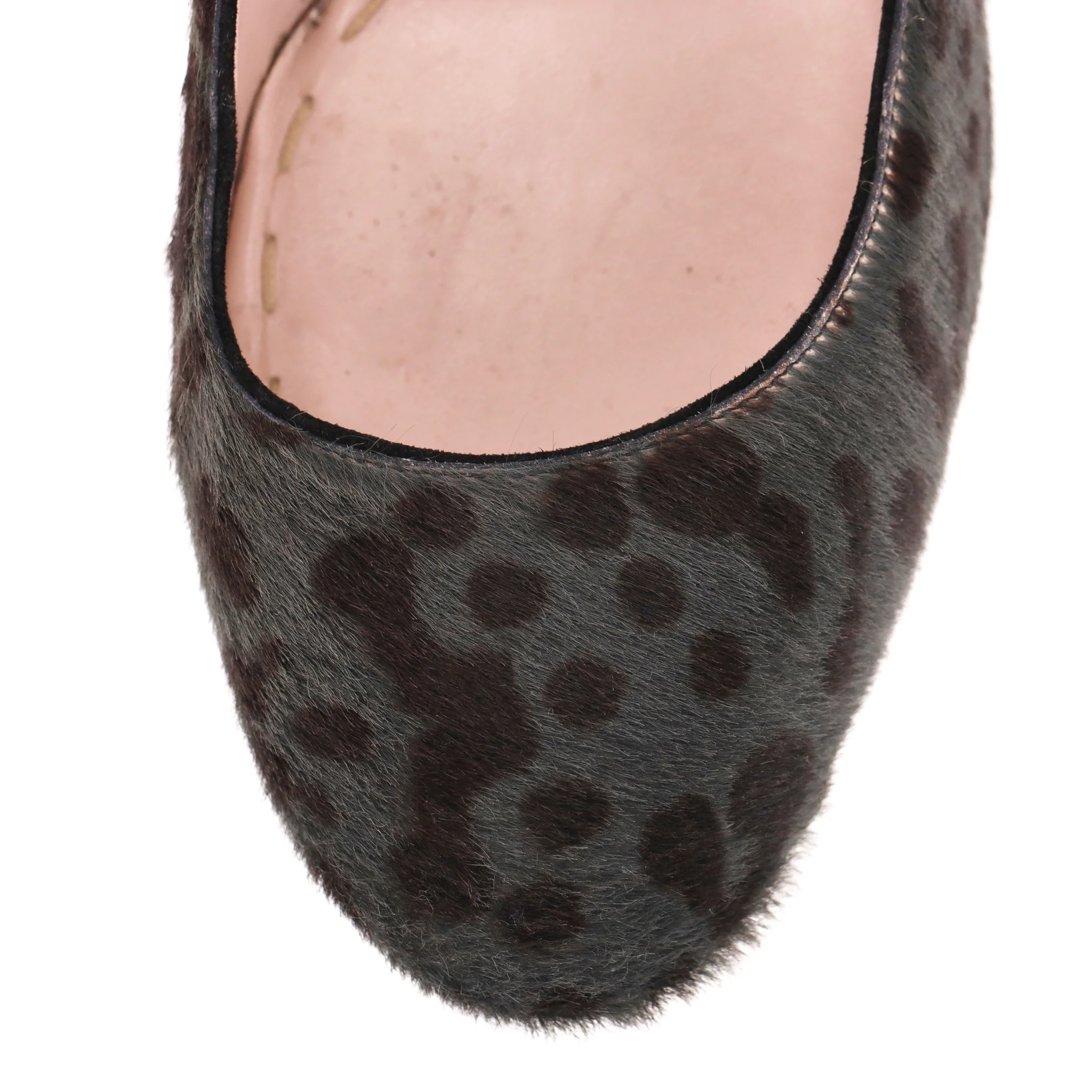 Miu Miu Leopard Print Pony Hair Pumps. Size 41 - Image 7