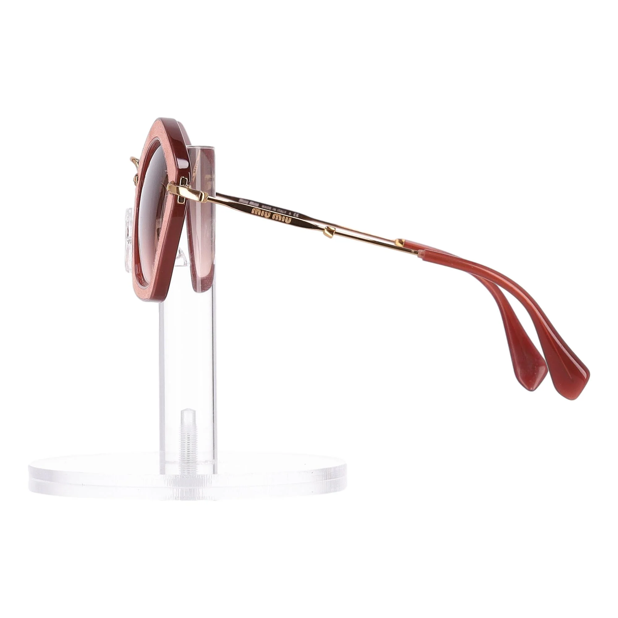 Miu Miu Velvet Pentagon-Shaped Sunglasses - Image 3