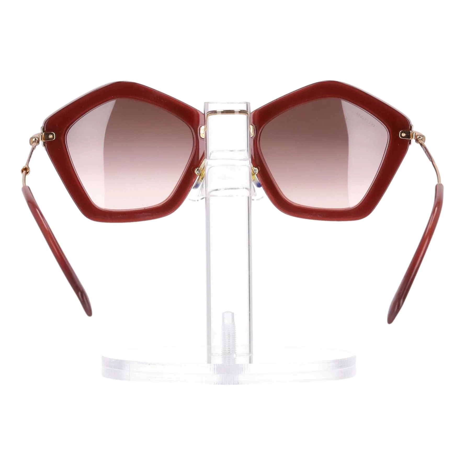 Miu Miu Velvet Pentagon-Shaped Sunglasses - Image 4