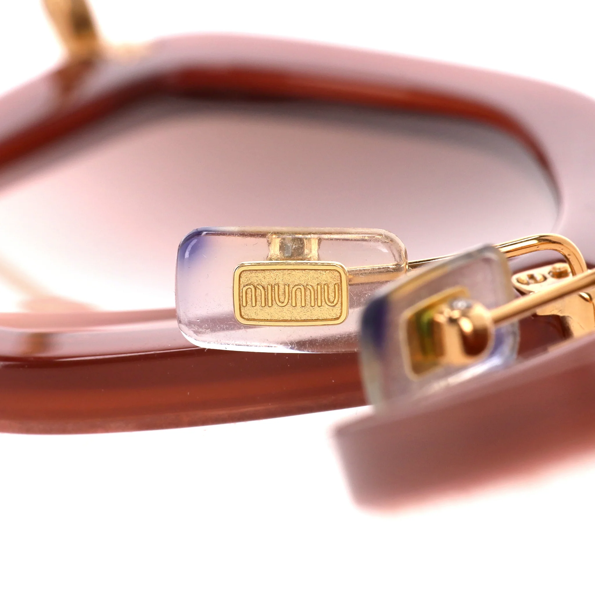 Miu Miu Velvet Pentagon-Shaped Sunglasses - Image 6