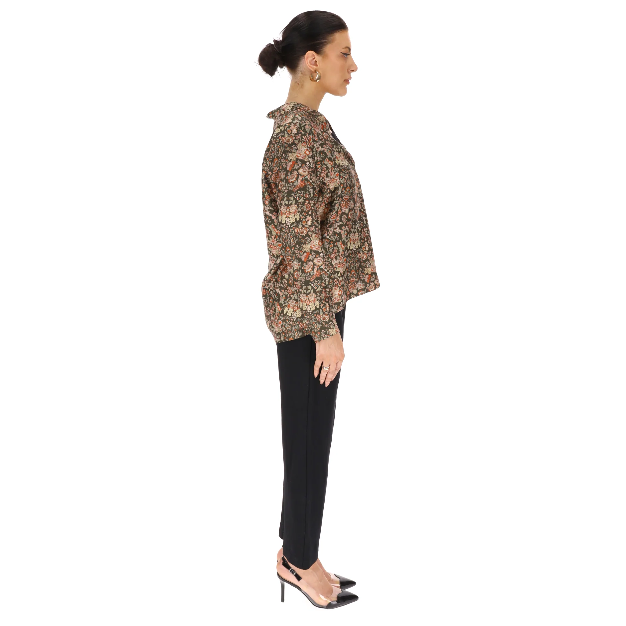 Momoni Silk Floral Top. Size 40IT - Image 3