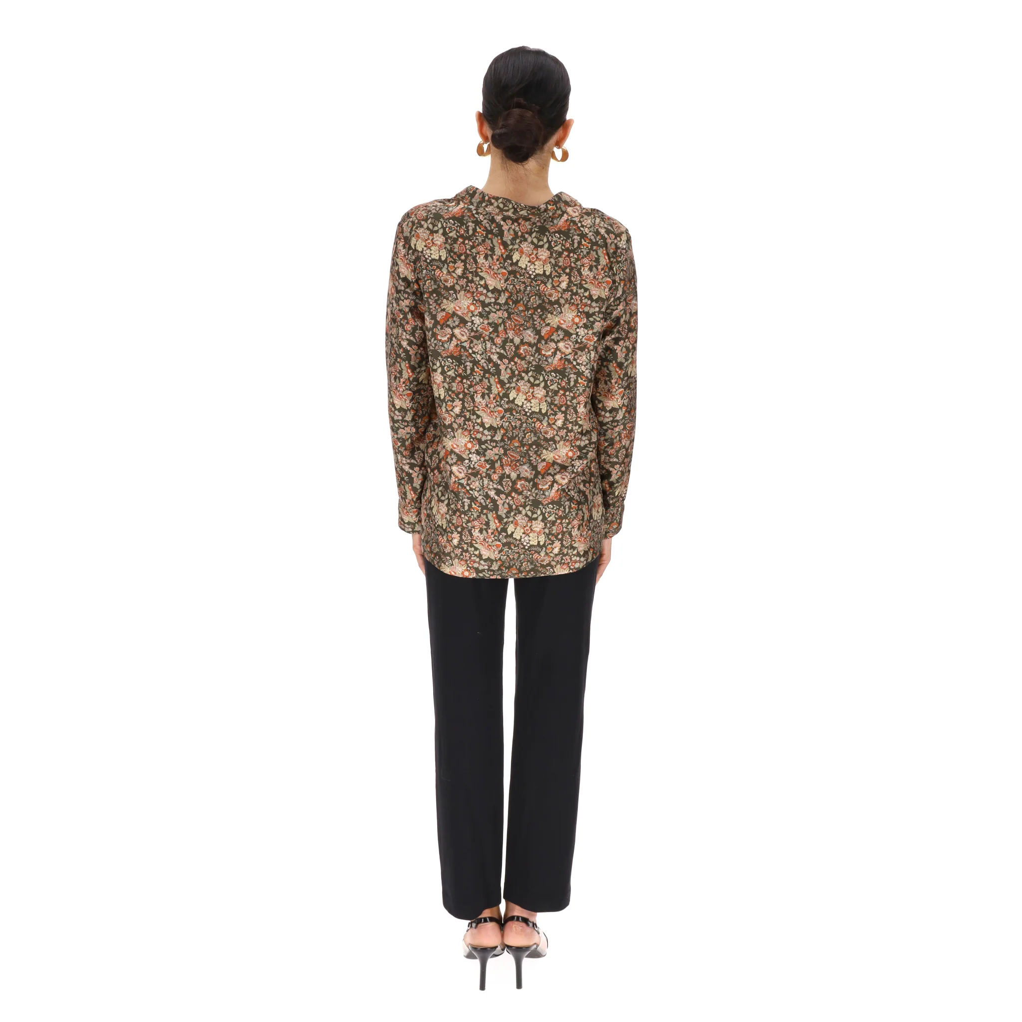 Momoni Silk Floral Top. Size 40IT - Image 4