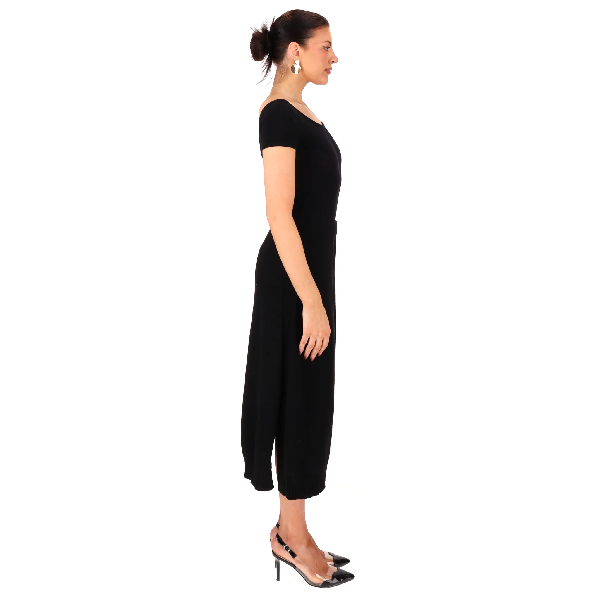 Moncler Cashmere & Wool Blend Midi Skirt. Size S - Image 3