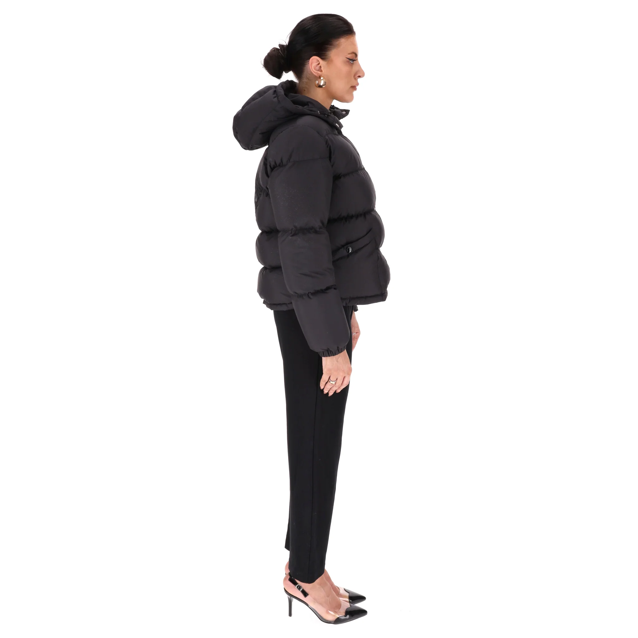 Moncler Ebre Hooded Down Puffer Jacket. Size 2 - Image 3
