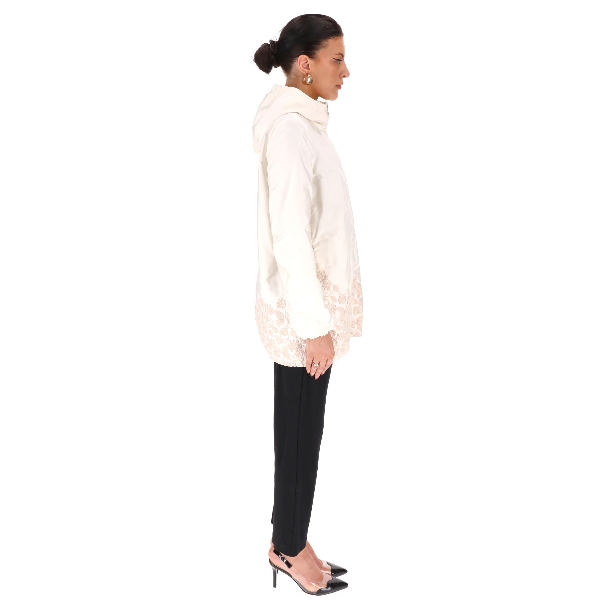 Moncler Jacket With A Floral Embroidery. Size 1 - Image 3
