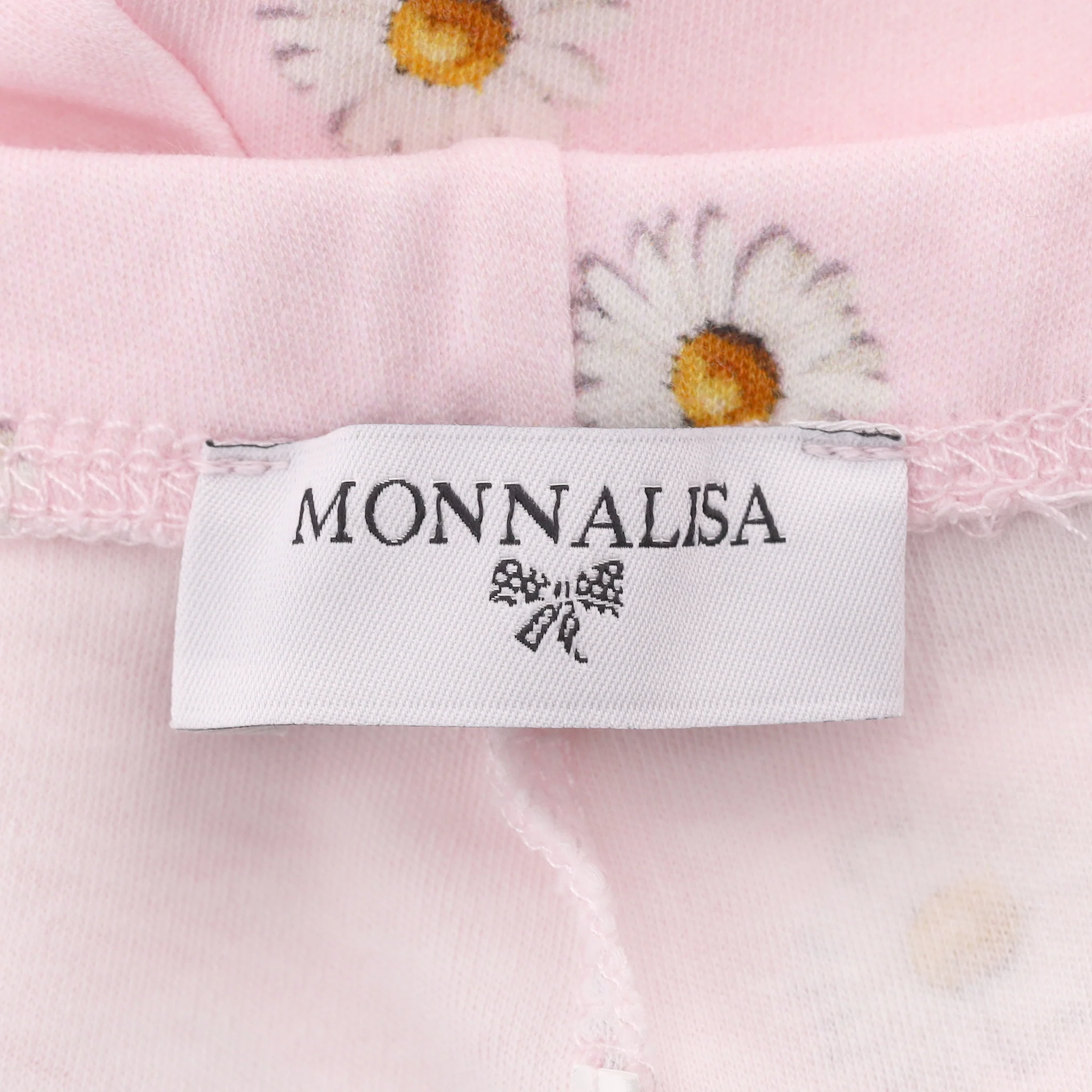 Monnalisa Baby Girl Cotton Daisy Print Leggings. Size 6M - Image 3