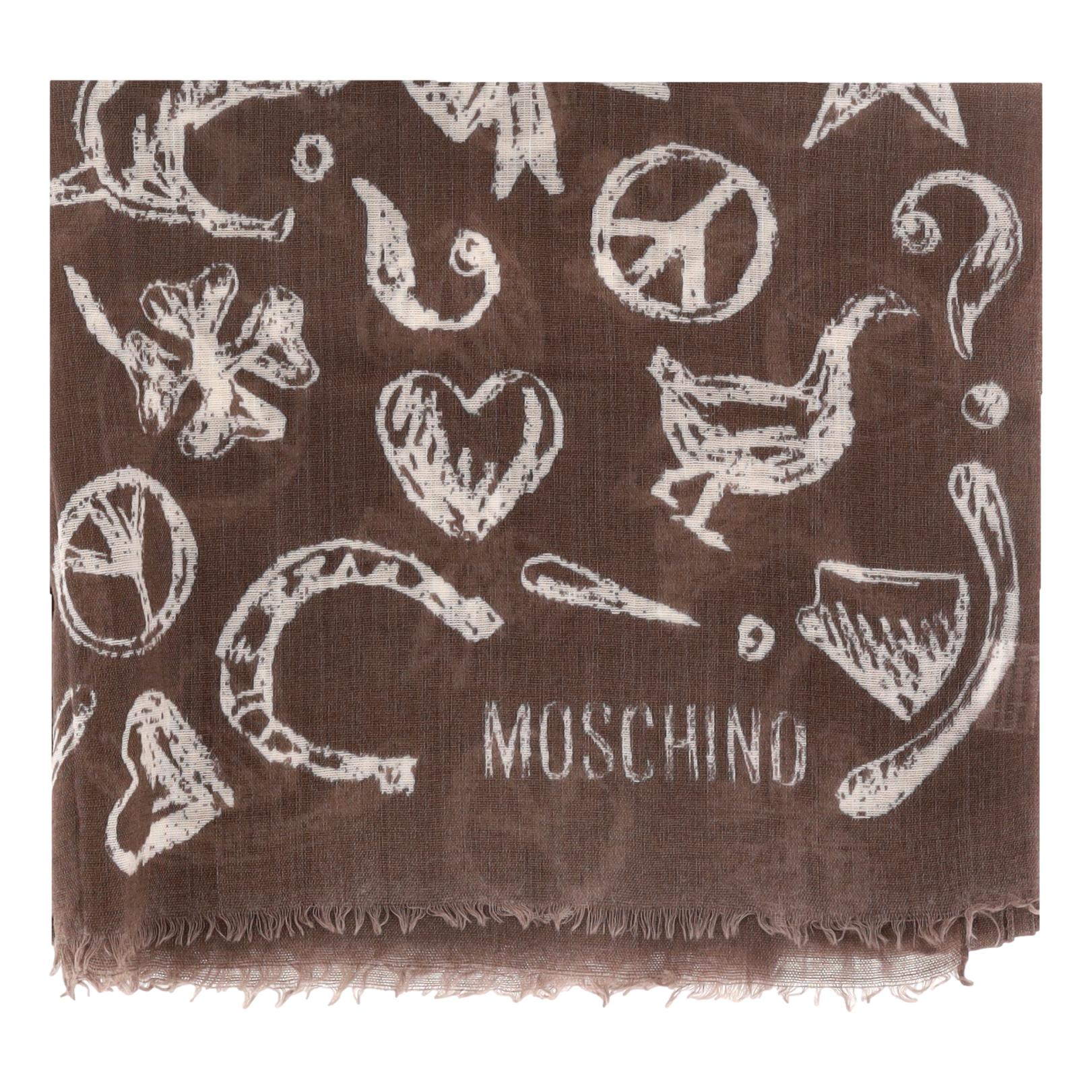 Moschino Multi-Print Wool Scarf - Image 3