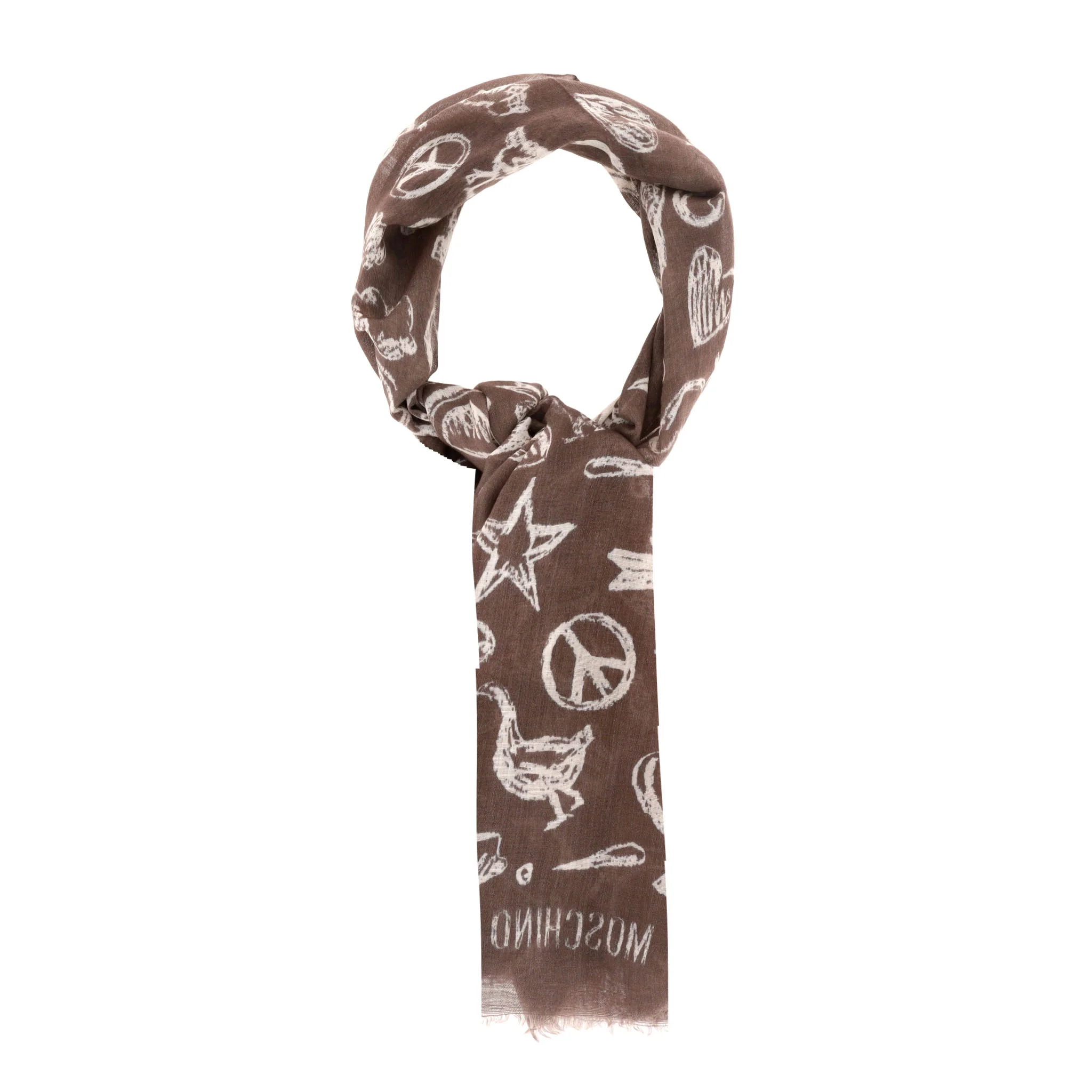 Moschino Multi-Print Wool Scarf - Image 4