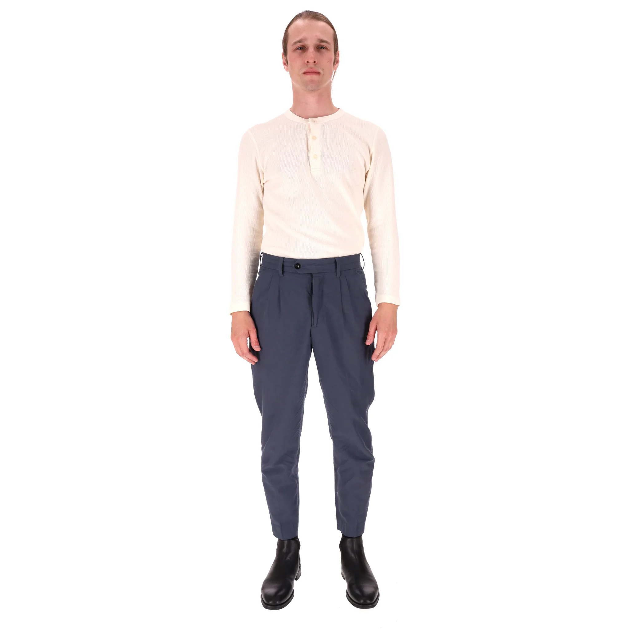Mr P. Tapered Linen & Cotton Blend Trousers. Size 30 - Image 2