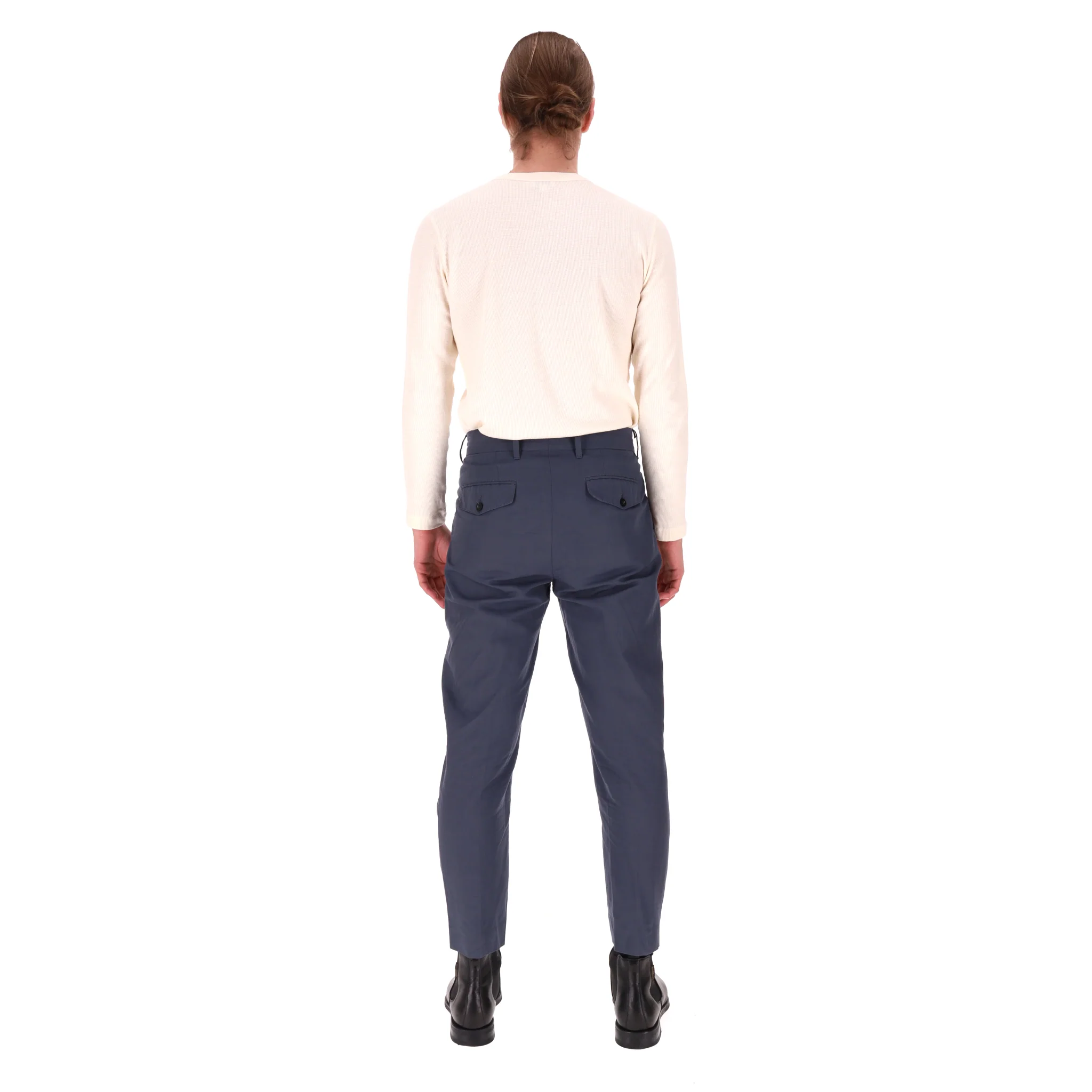 Mr P. Tapered Linen & Cotton Blend Trousers. Size 30 - Image 4