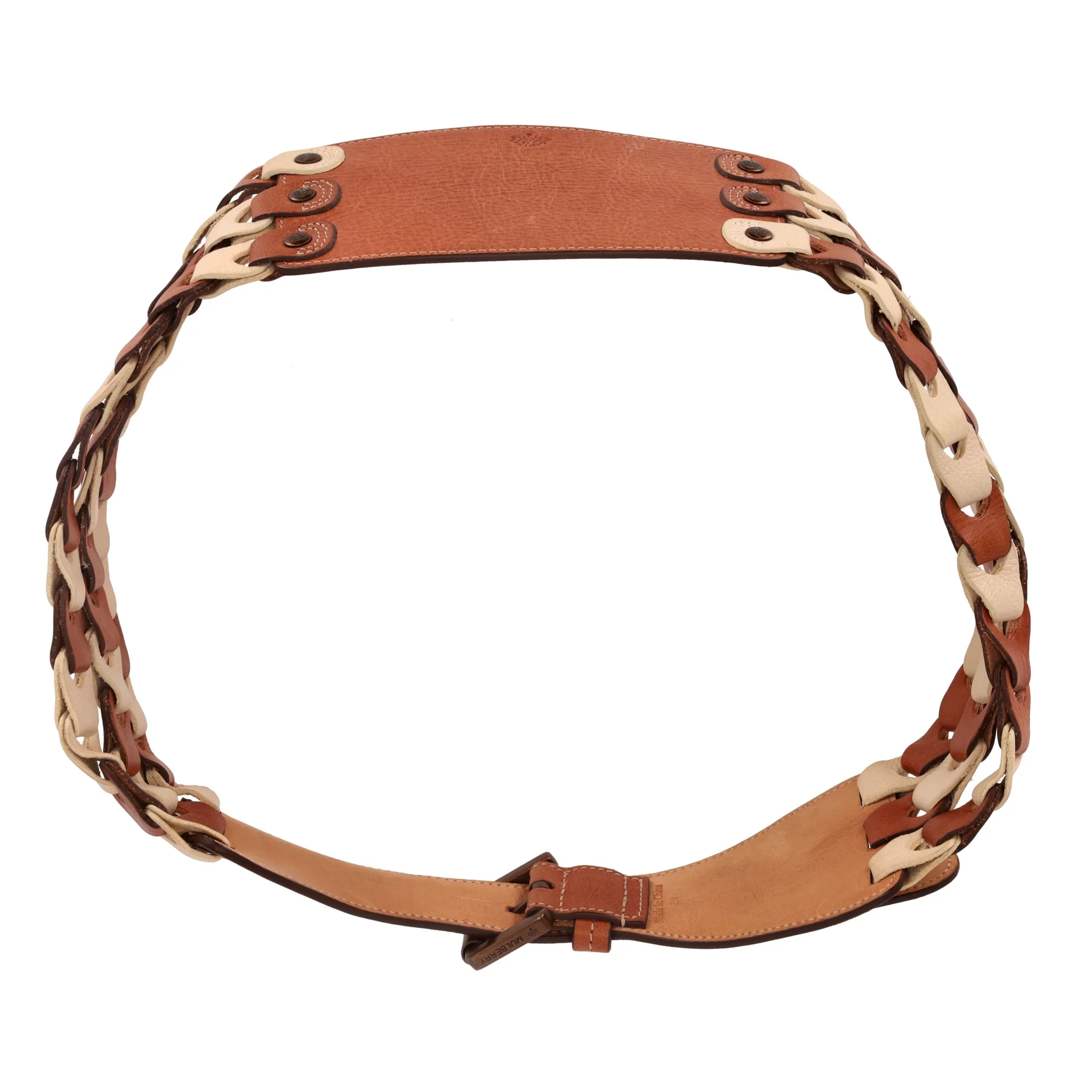Mulberry Cinch Braided Waist Leather Belt - Image 4