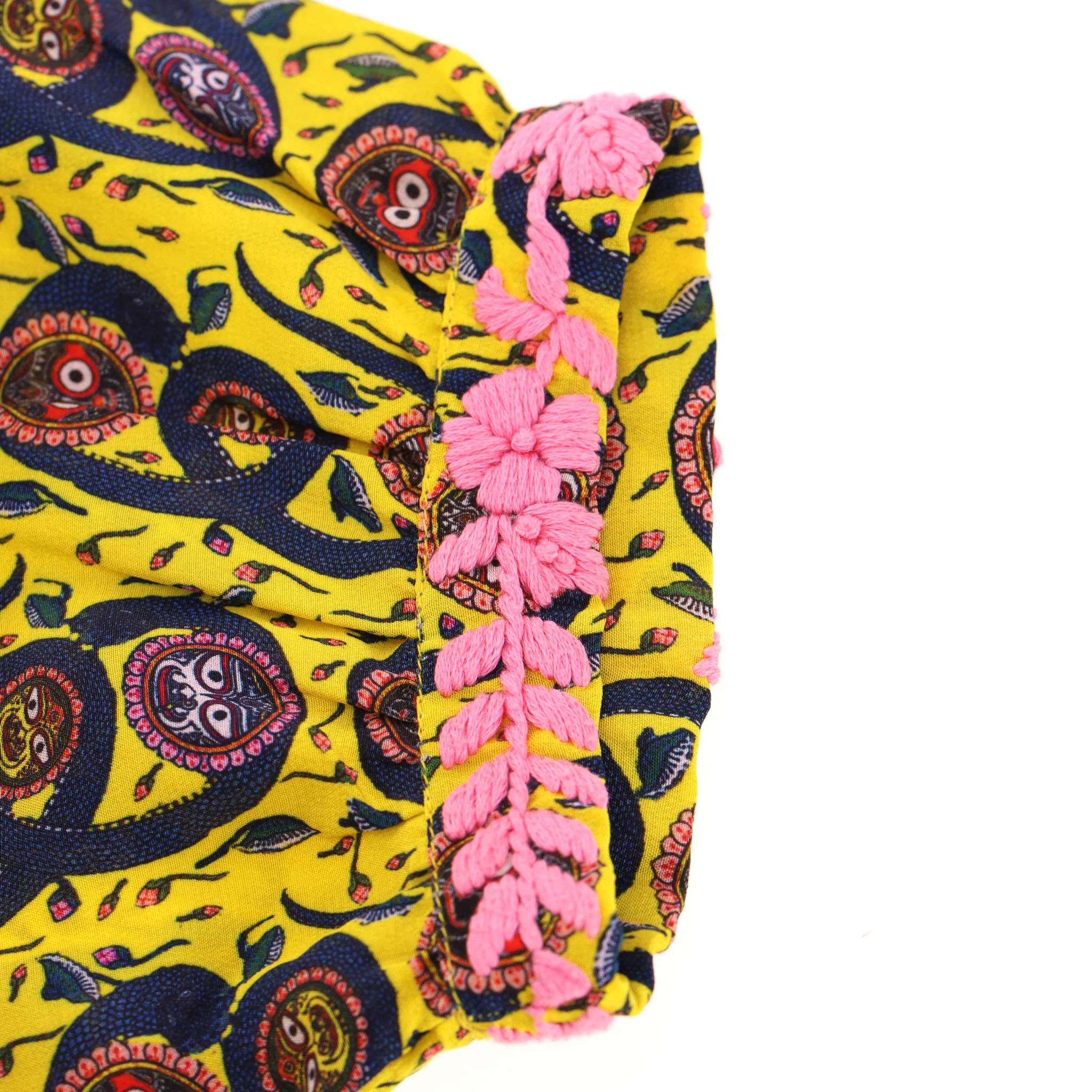 Muzungu Sisters Embroidered Silk Touba Dress. Size L - Image 5