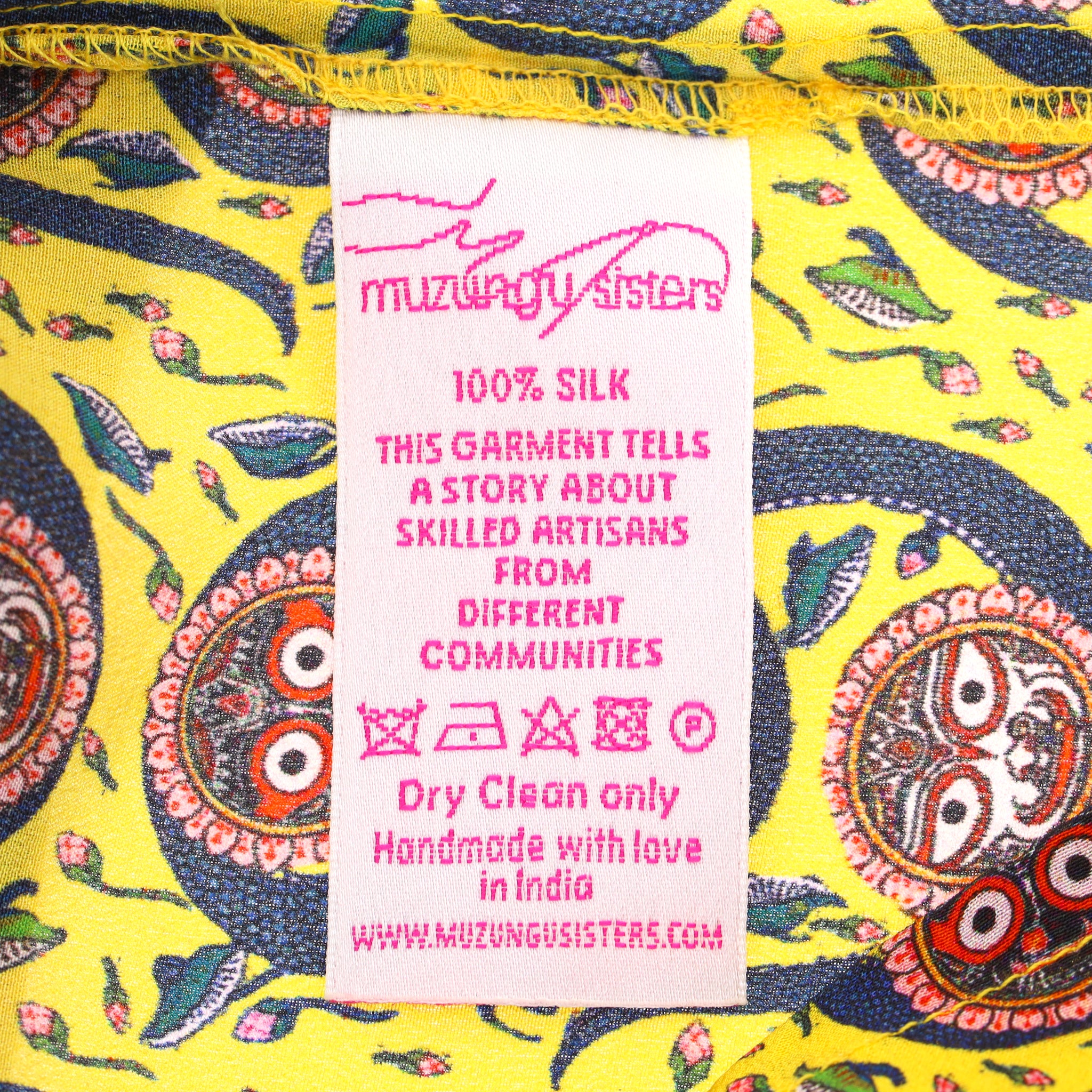 Muzungu Sisters Embroidered Silk Touba Dress. Size L - Image 8