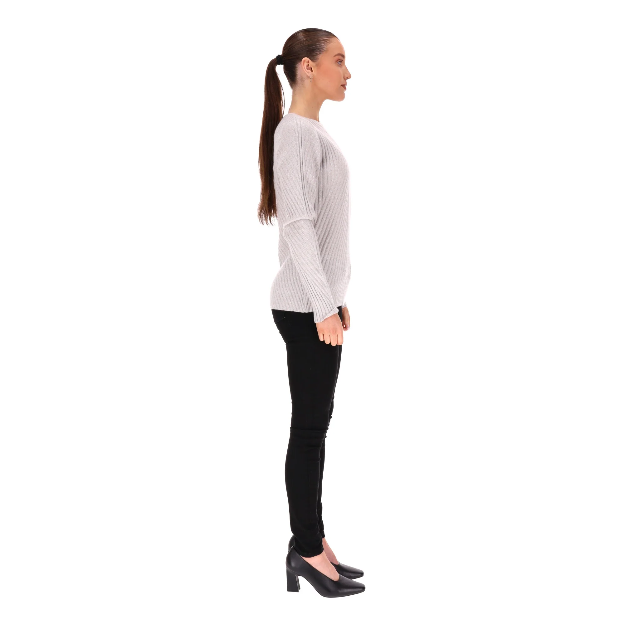 N. Peal Ribbed Cashmere Jumper. Size M - Image 3