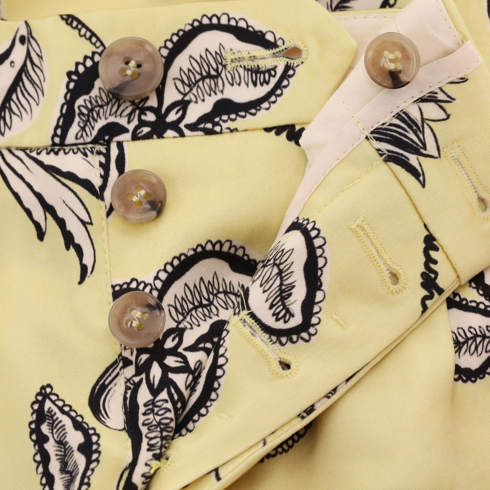 Nanushka Floral-Print Satin Shirt & Trousers Suit/Set. Size S - Image 7