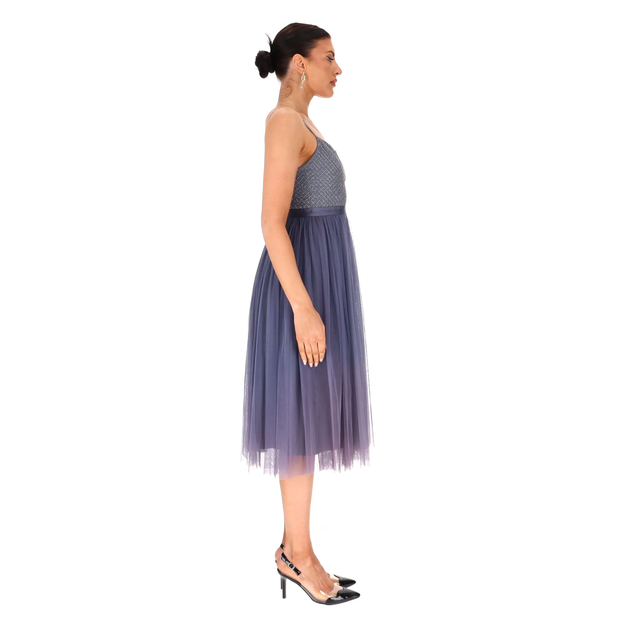 Needle & Thread Bead Embellished Tulle Dress. Size 8UK - Image 3