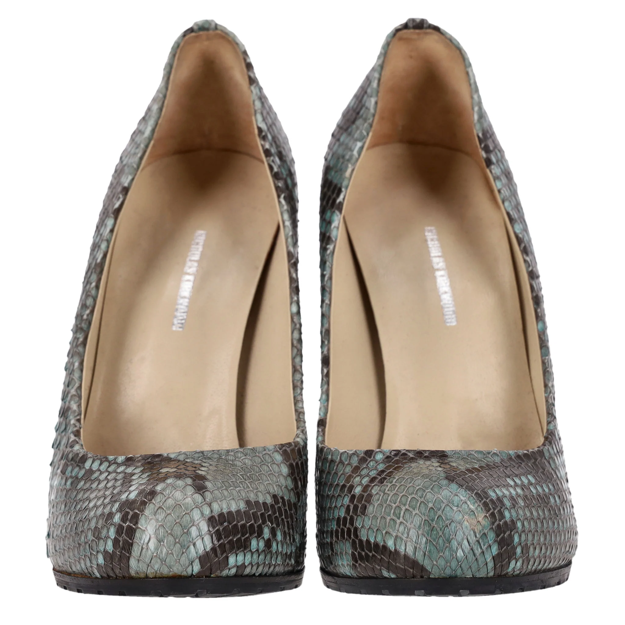 Nicholas Kirkwood Snakeskin Heels. Size 37 - Image 2