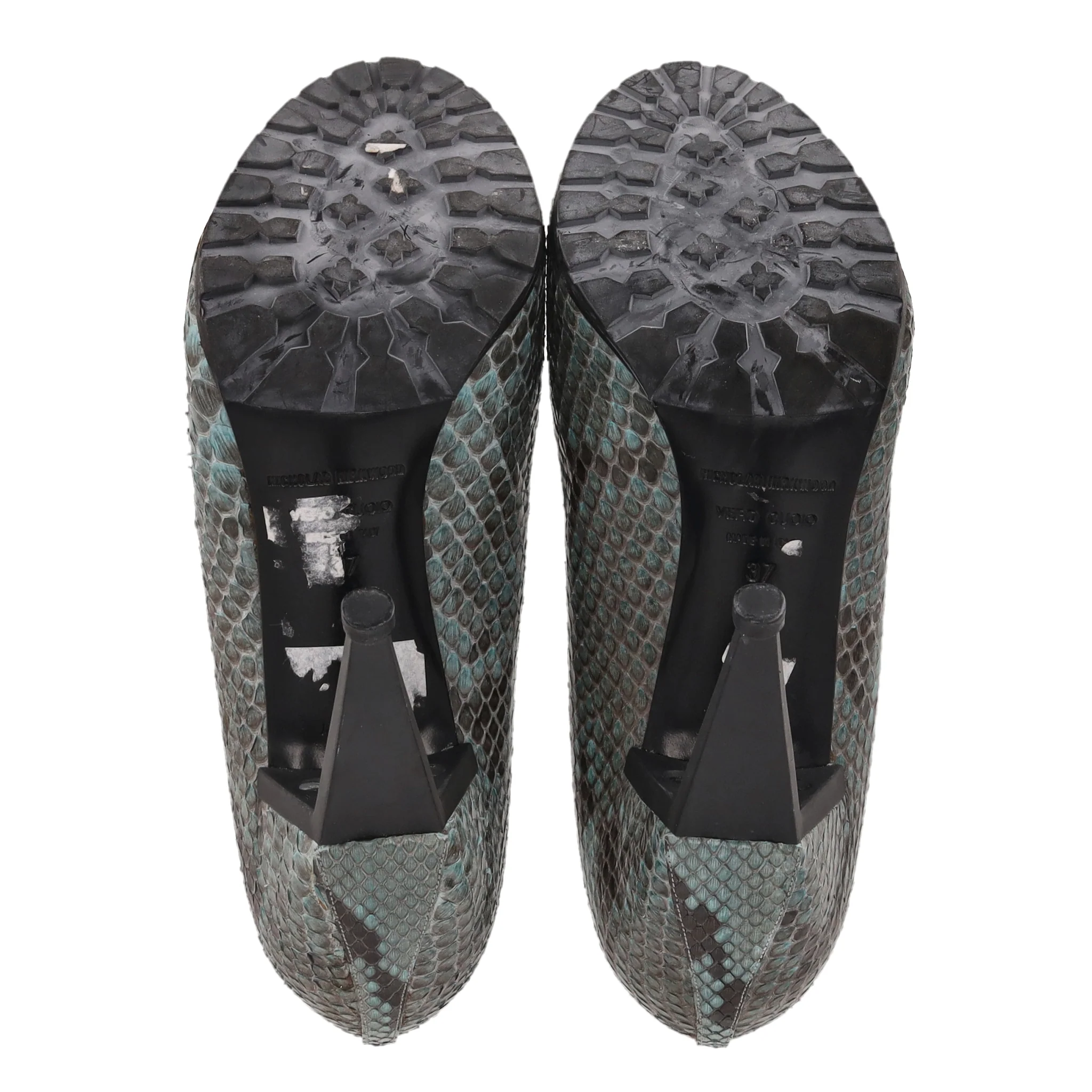 Nicholas Kirkwood Snakeskin Heels. Size 37 - Image 5