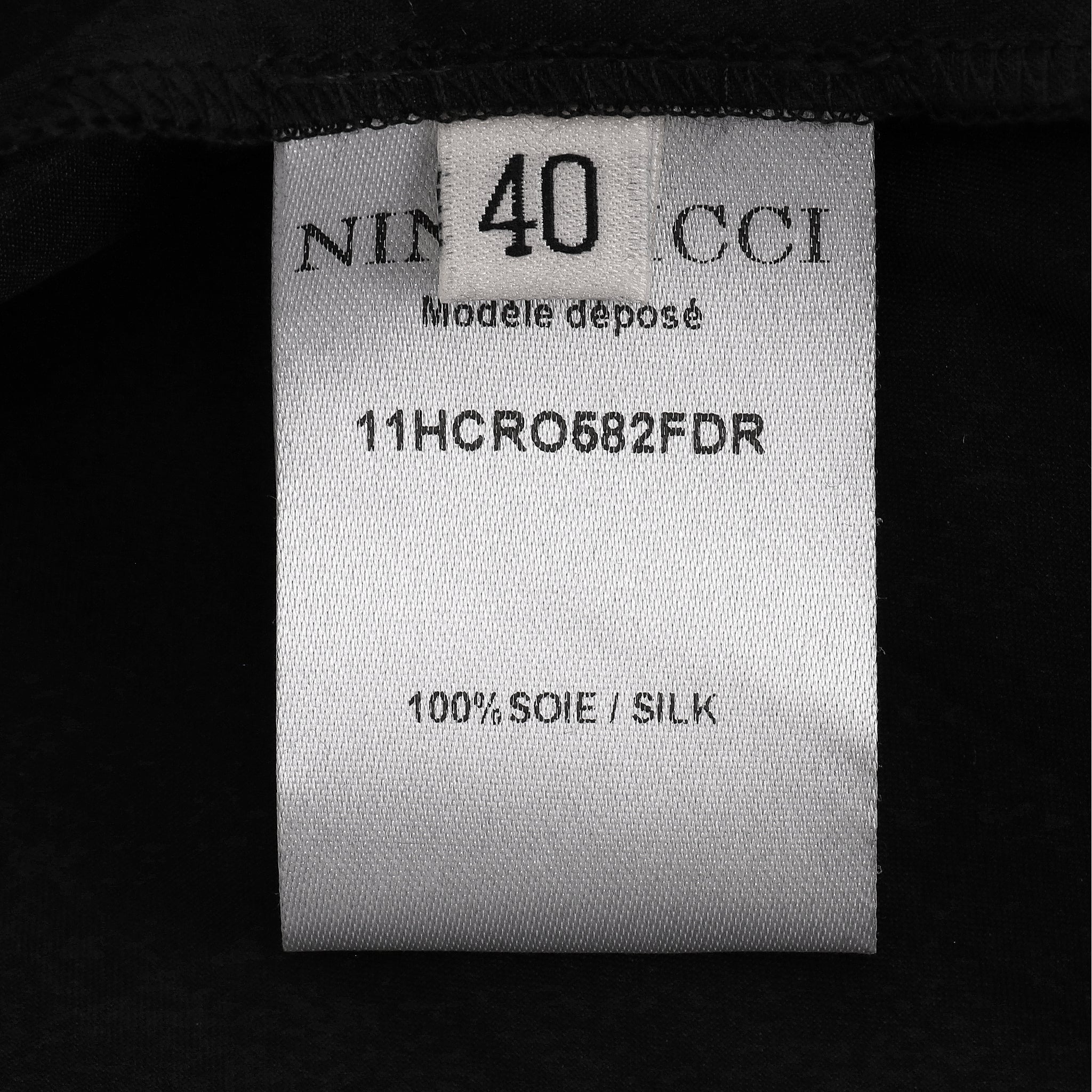 Nina Ricci Bead, Sequin & Lace Hand-Embellished Silk Dress. Size 40FR - Image 8